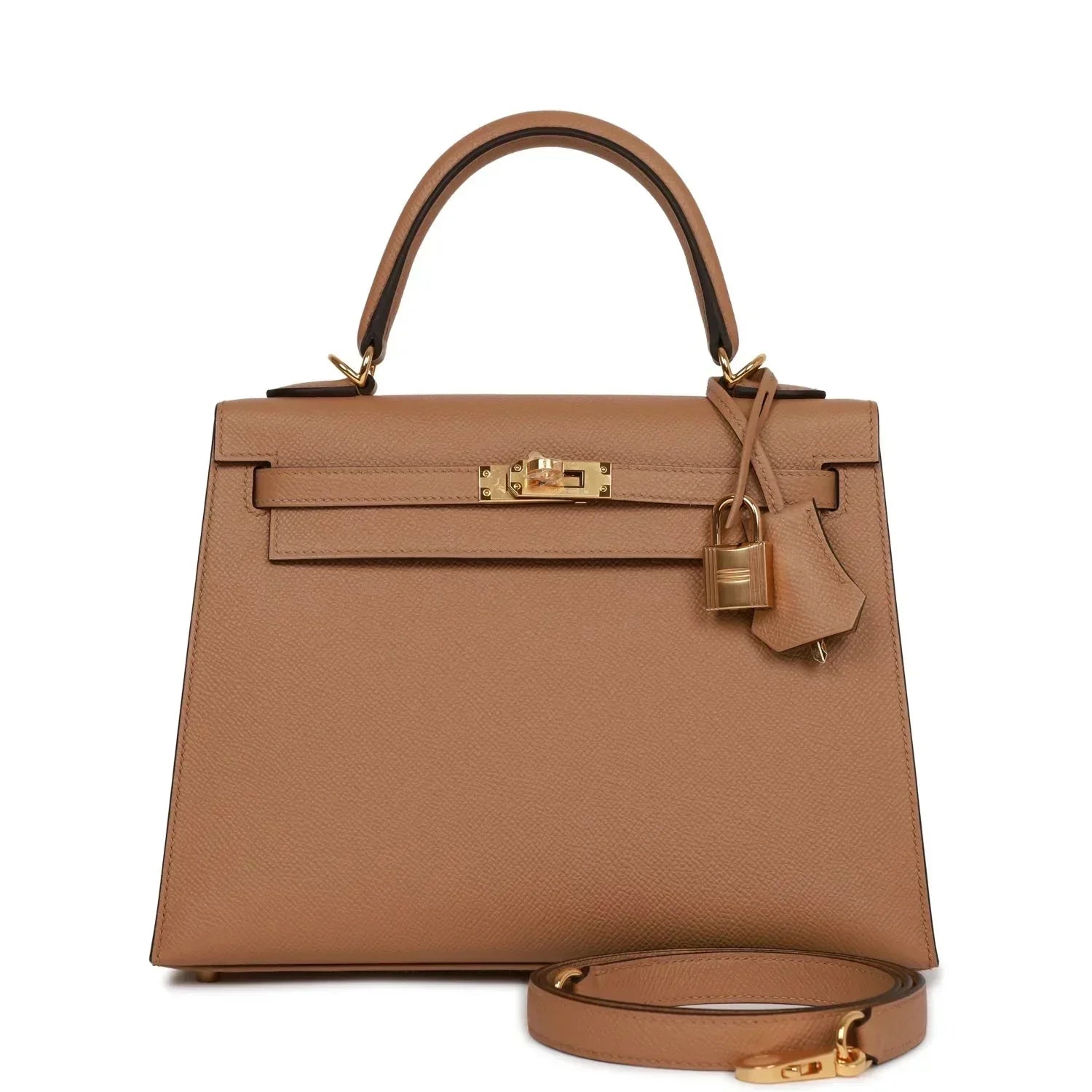 Hermes Kelly Sellier Chai Epsom Hardware Handbag Gold Travel Bag Hardware 1