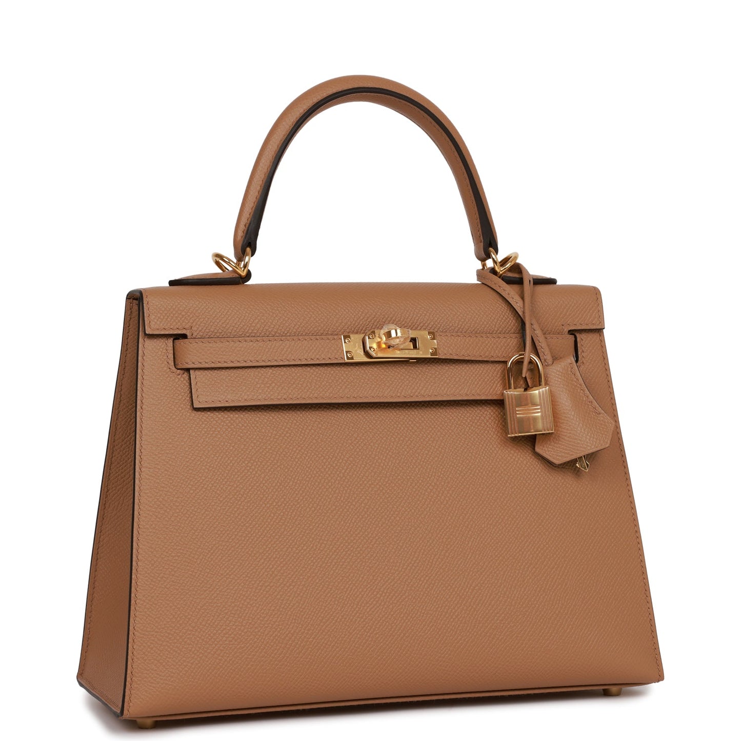 Hermes Kelly Sellier Chai Epsom Hardware Handbag Gold Travel Bag Gold Hardware