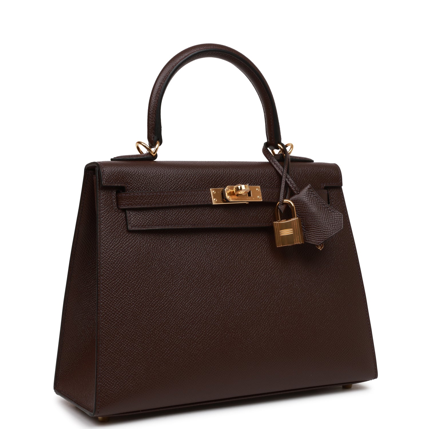 Hermes Kelly Sellier Rouge Sellier Epsom Hardware Handbag Gold Travel Bag