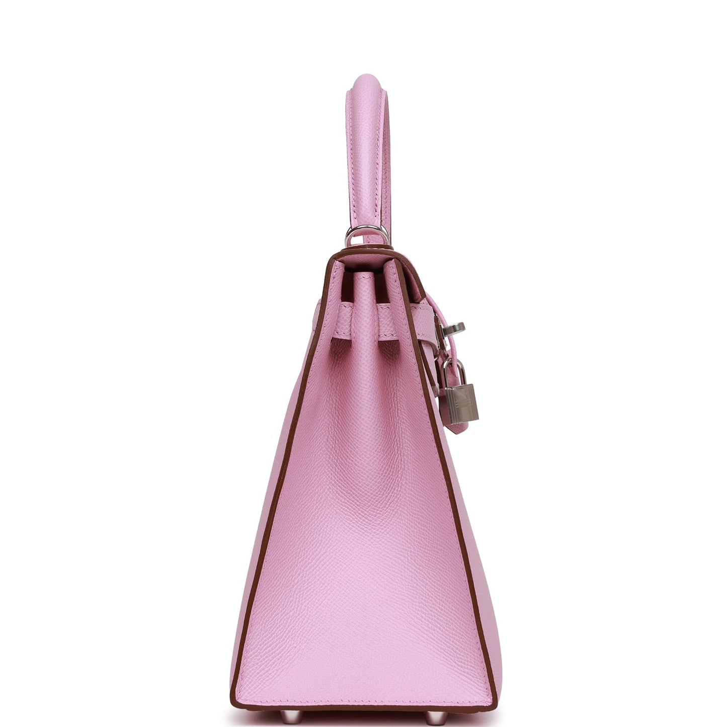 Hermes Kelly Sellier Mauve Sylvestre Epsom Palladium Hardware Travel Bag