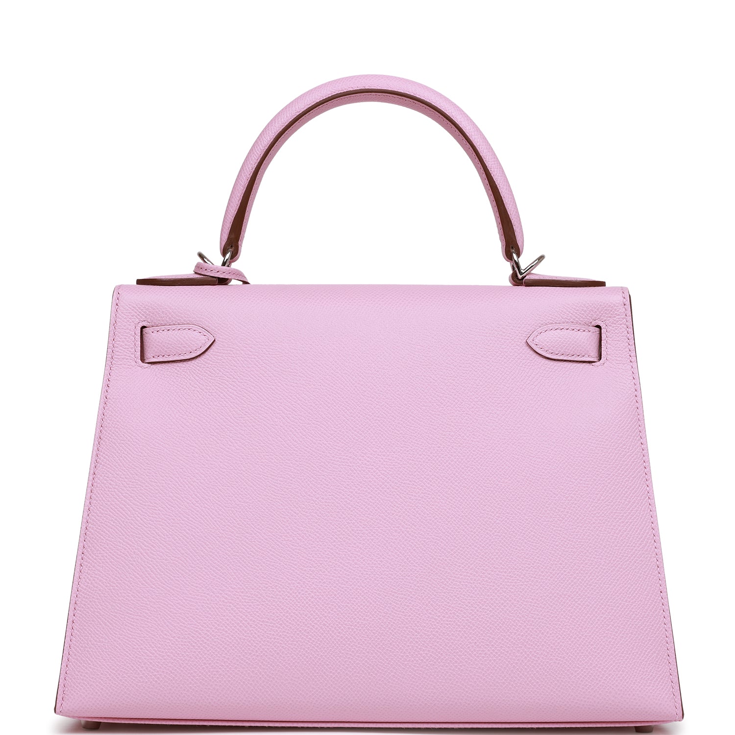 Hermes Kelly Sellier Mauve Sylvestre Epsom Palladium Hardware Travel Bag