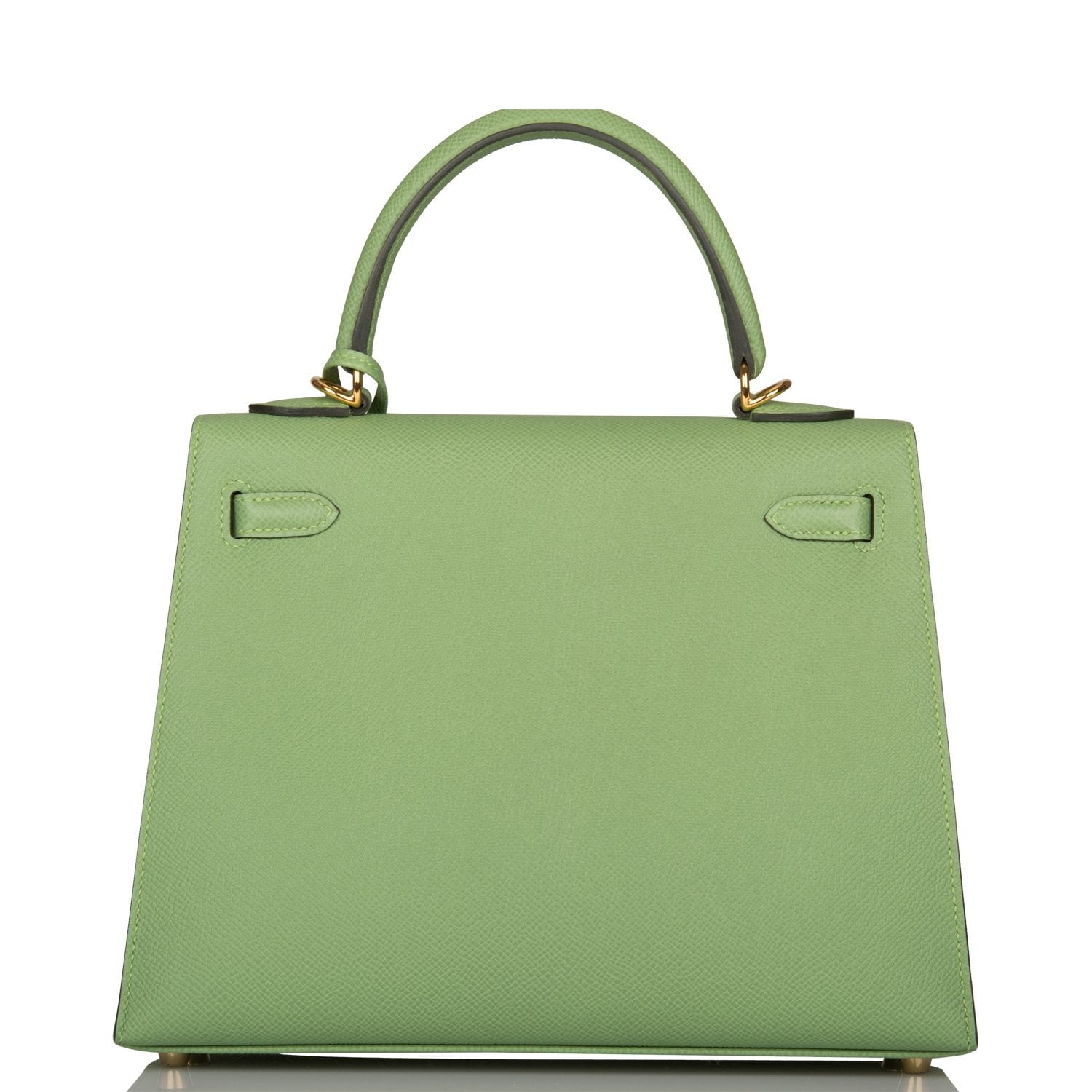 Hermes Kelly Sellier Vert Criquet Epsom Hardware Shoulder Gold Shoulder Bag