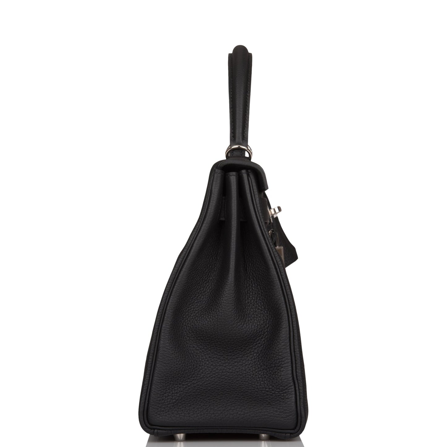 Hermes Kelly Retourne Togo Palladium Hardware Handbag Black Travel Bag Hardware 1