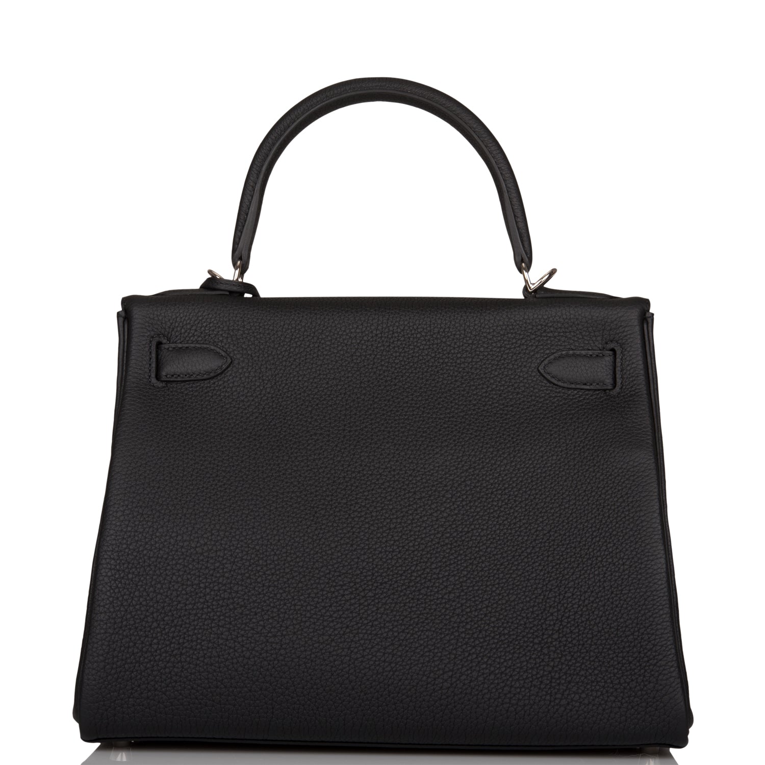 Hermes Kelly Retourne Togo Palladium Hardware Handbag Black Travel Bag Hardware 1