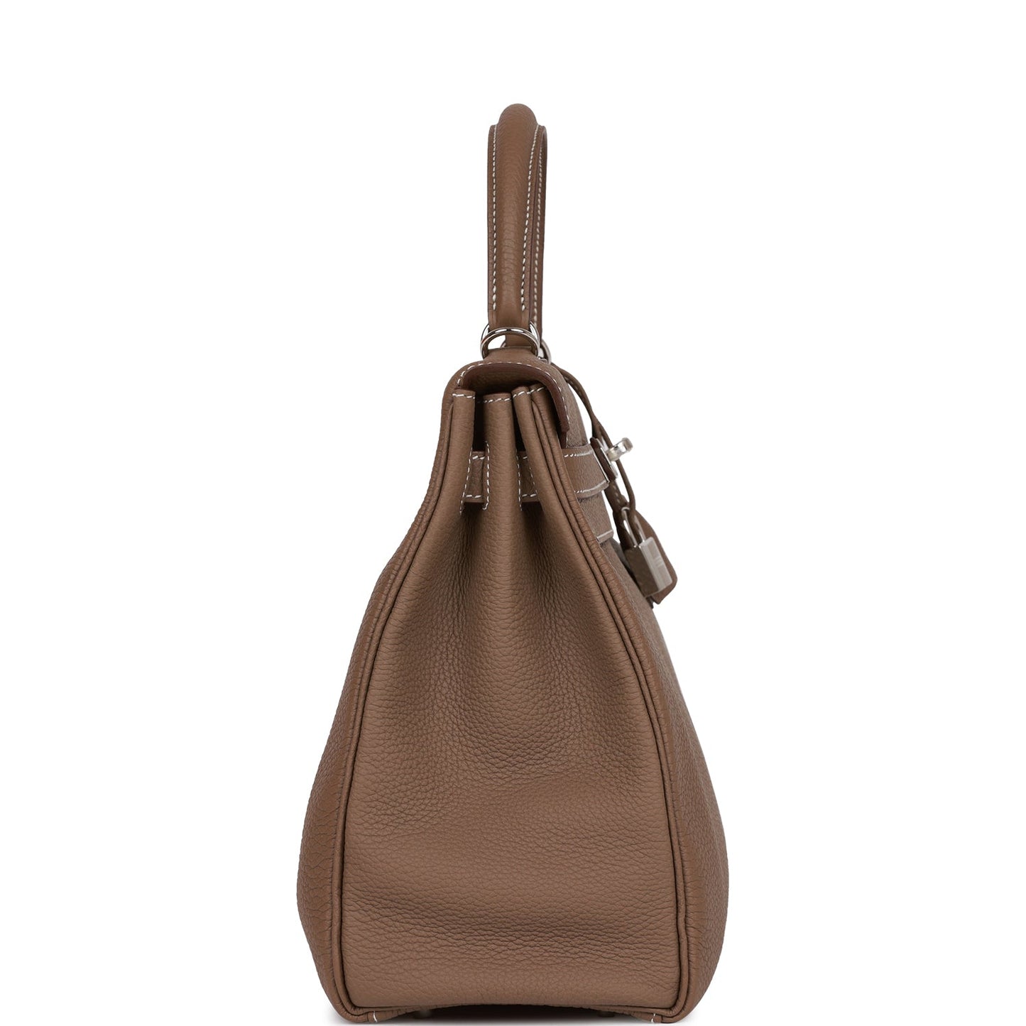 Hermes Kelly Retourne Etoupe Togo Palladium Hardware Handbag Travel Bag