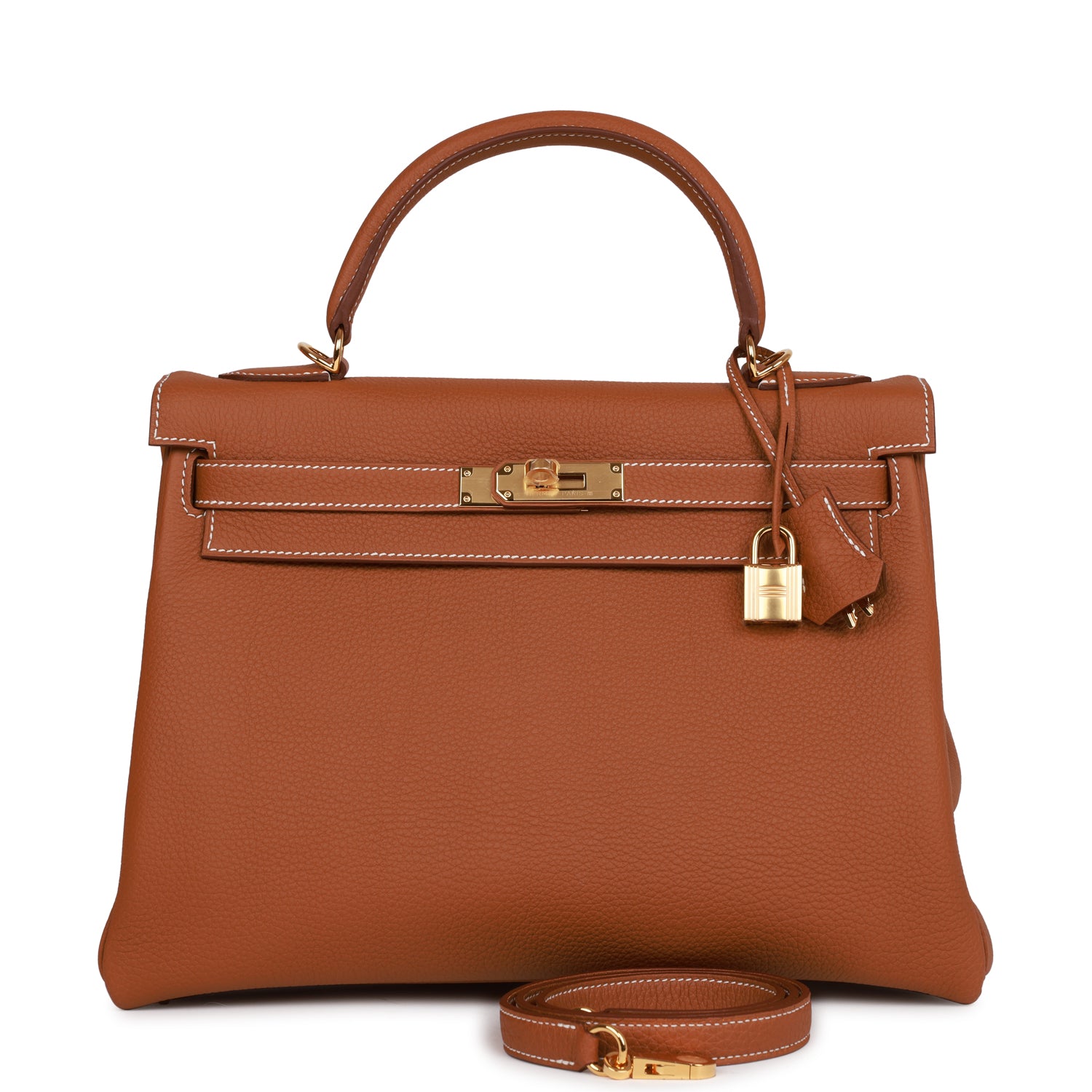 Hermes Kelly Retourne Togo Hardware Handbag Gold Travel Bag Hardware 3