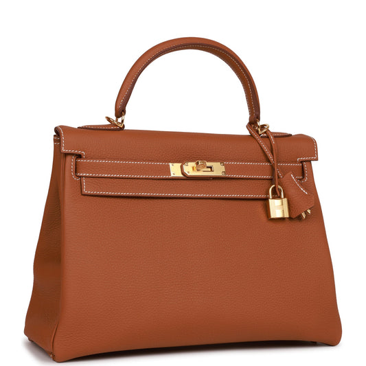 Hermes Kelly Retourne Togo Hardware Handbag Gold Travel Bag Hardware 3
