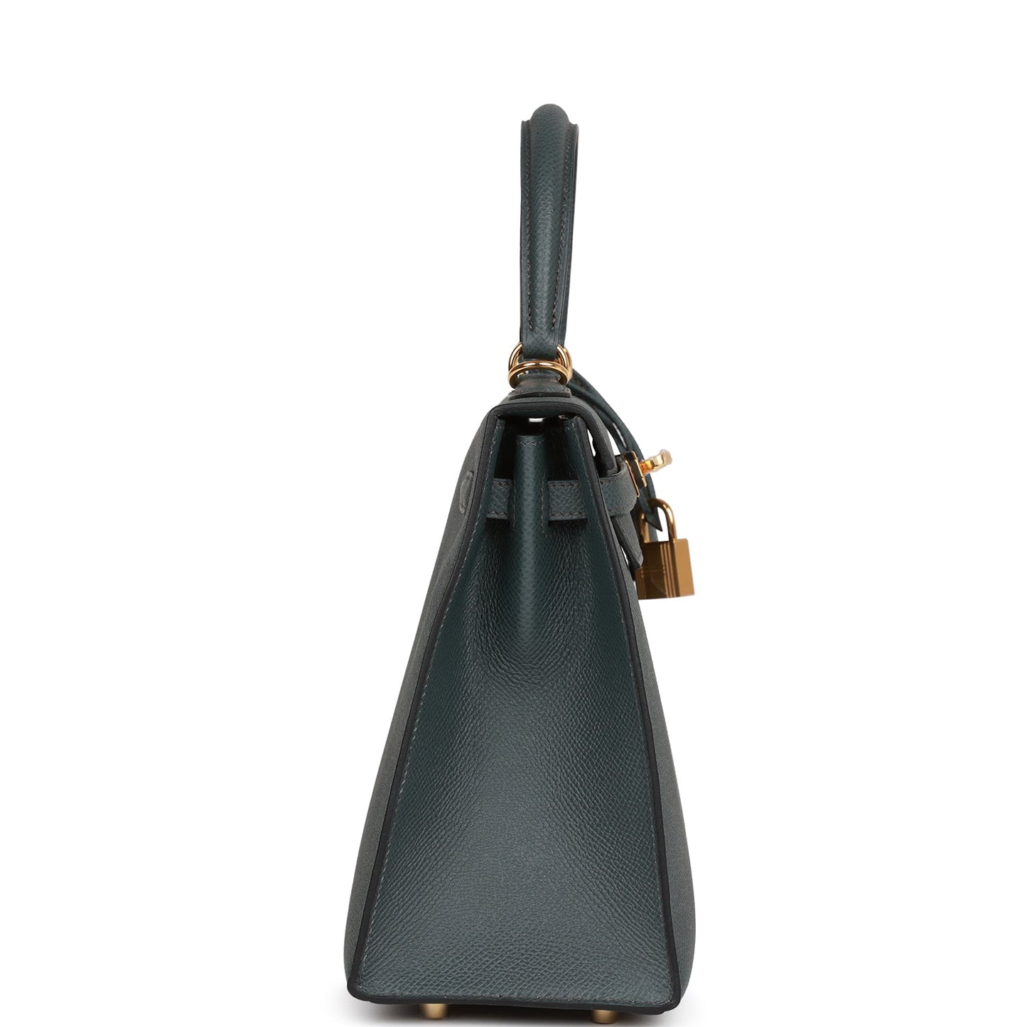 Hermes Kelly Sellier Bleu Orage Epsom Hardware Handbag Gold Travel Bag