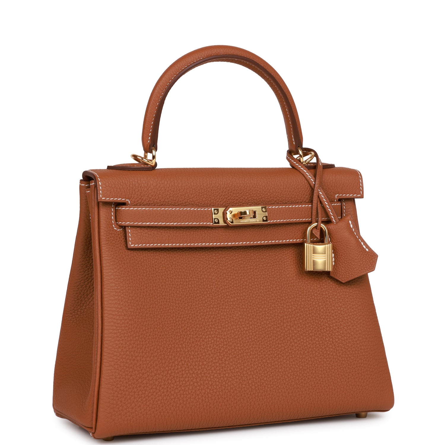 Hermes Kelly Retourne Togo Hardware Handbag Gold Travel Bag 11