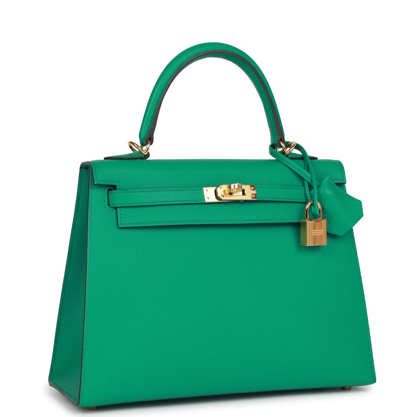 Hermes Kelly Sellier Vert Jade Epsom Hardware Handbag Gold Travel Bag Hardware 3