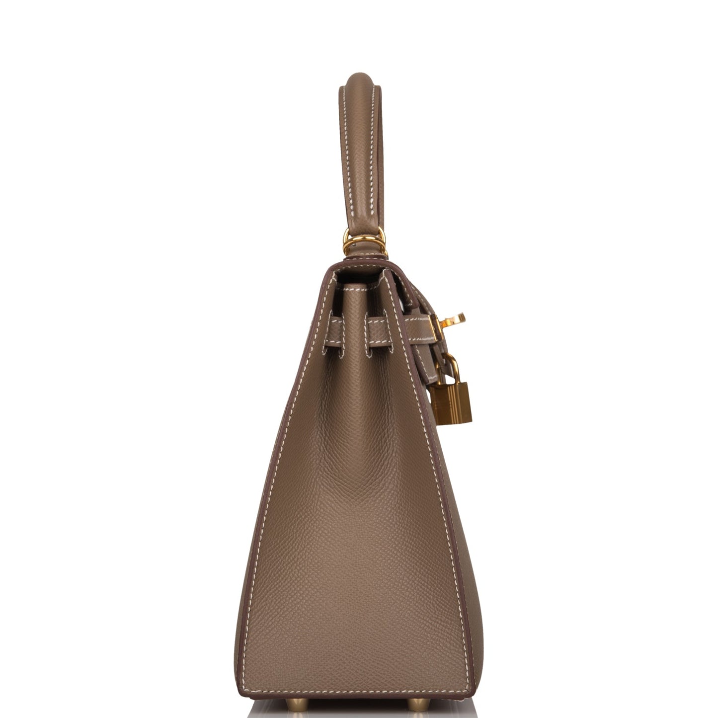 Hermes Kelly Sellier Etoupe Epsom Hardware Handbag Gold Travel Bag Hardware 1