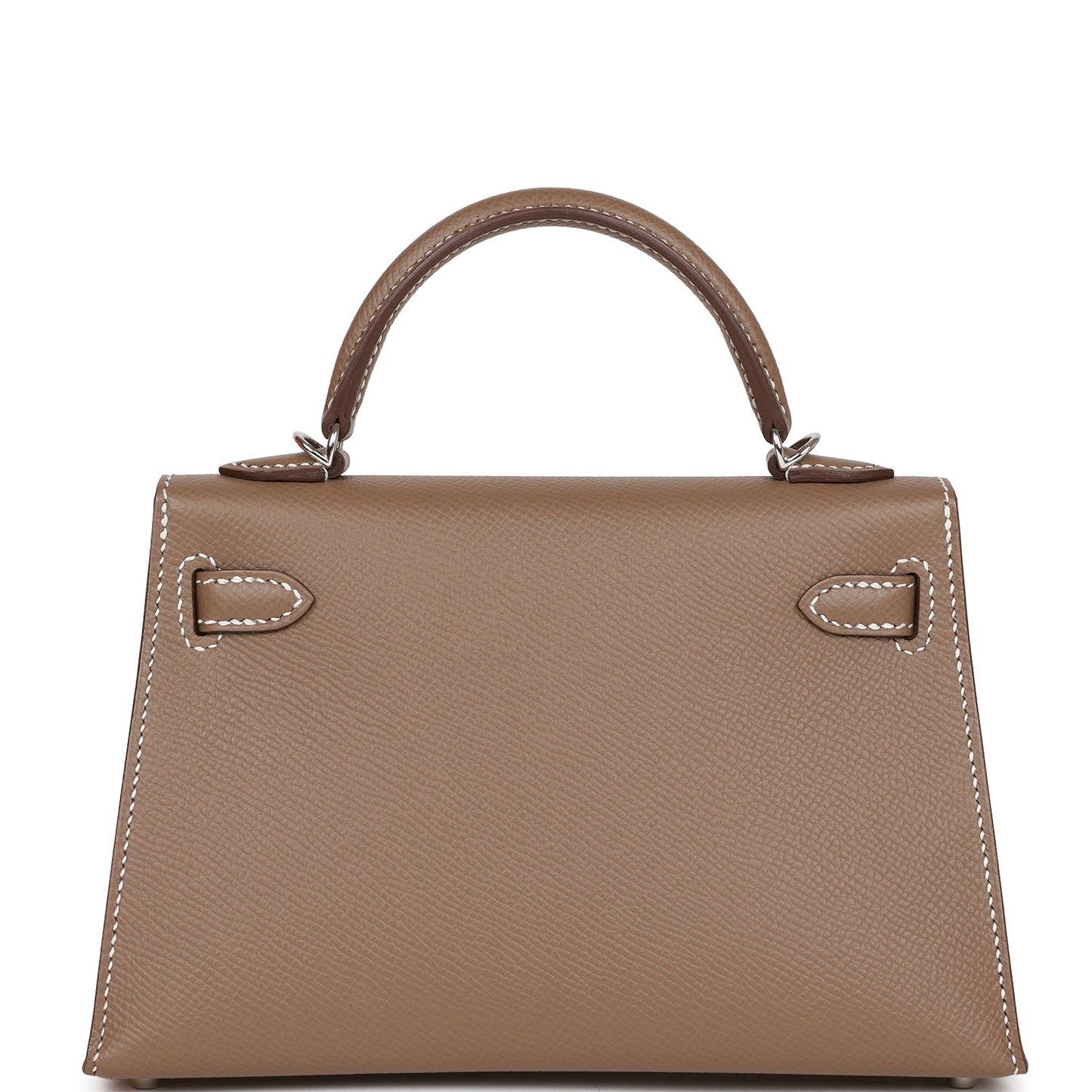 Hermes Kelly Sellier Etoupe Epsom Palladium Hardware Handbag Travel Bag Hardware 1