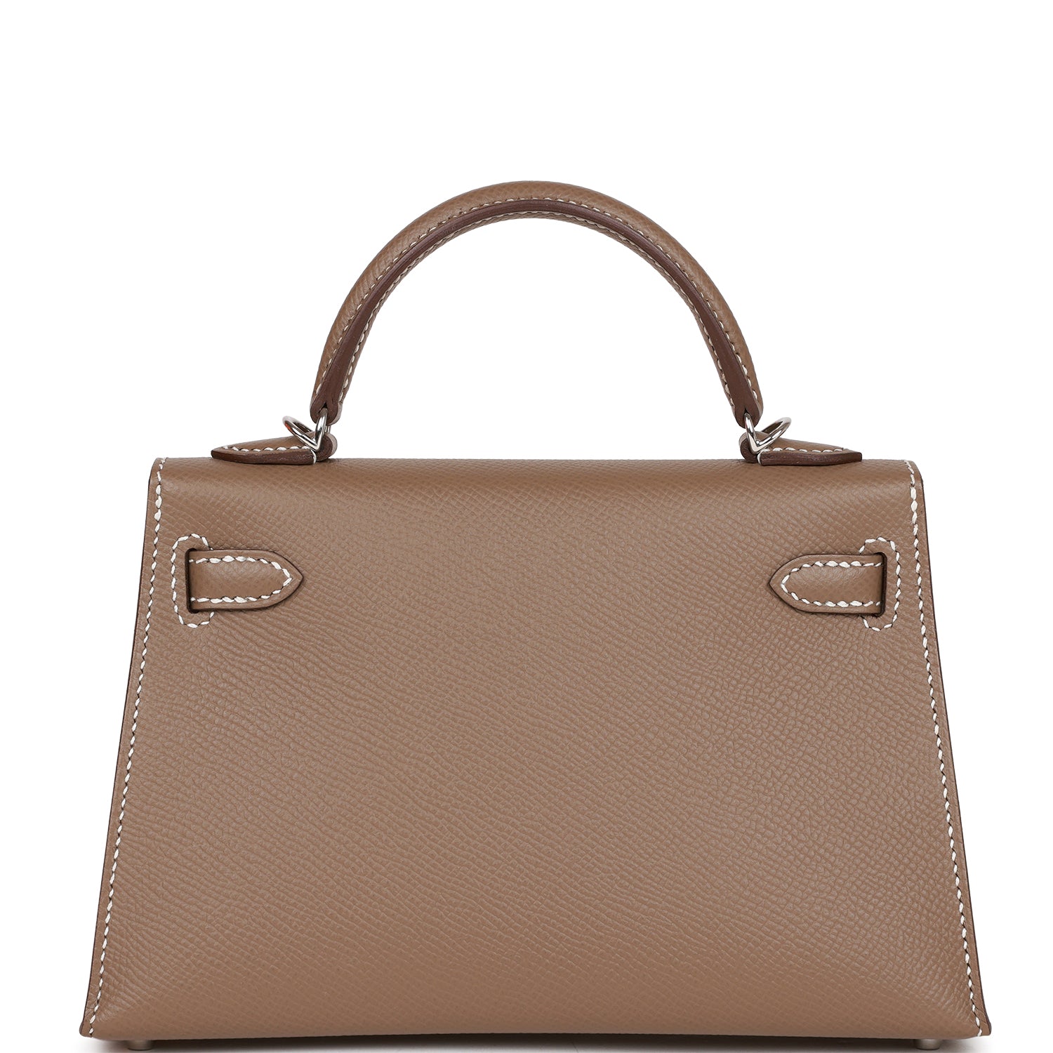 Hermes Kelly Sellier Etoupe Epsom Palladium Hardware Handbag Travel Bag Hardware 1