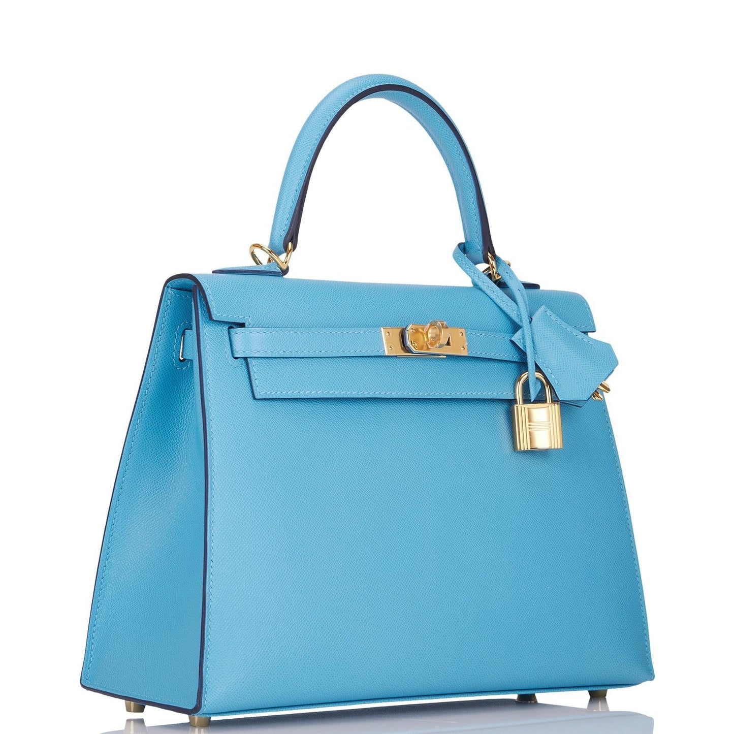 Hermes Kelly Sellier Bleu Du Nord Epsom Hardware Gold Shoulder Bag