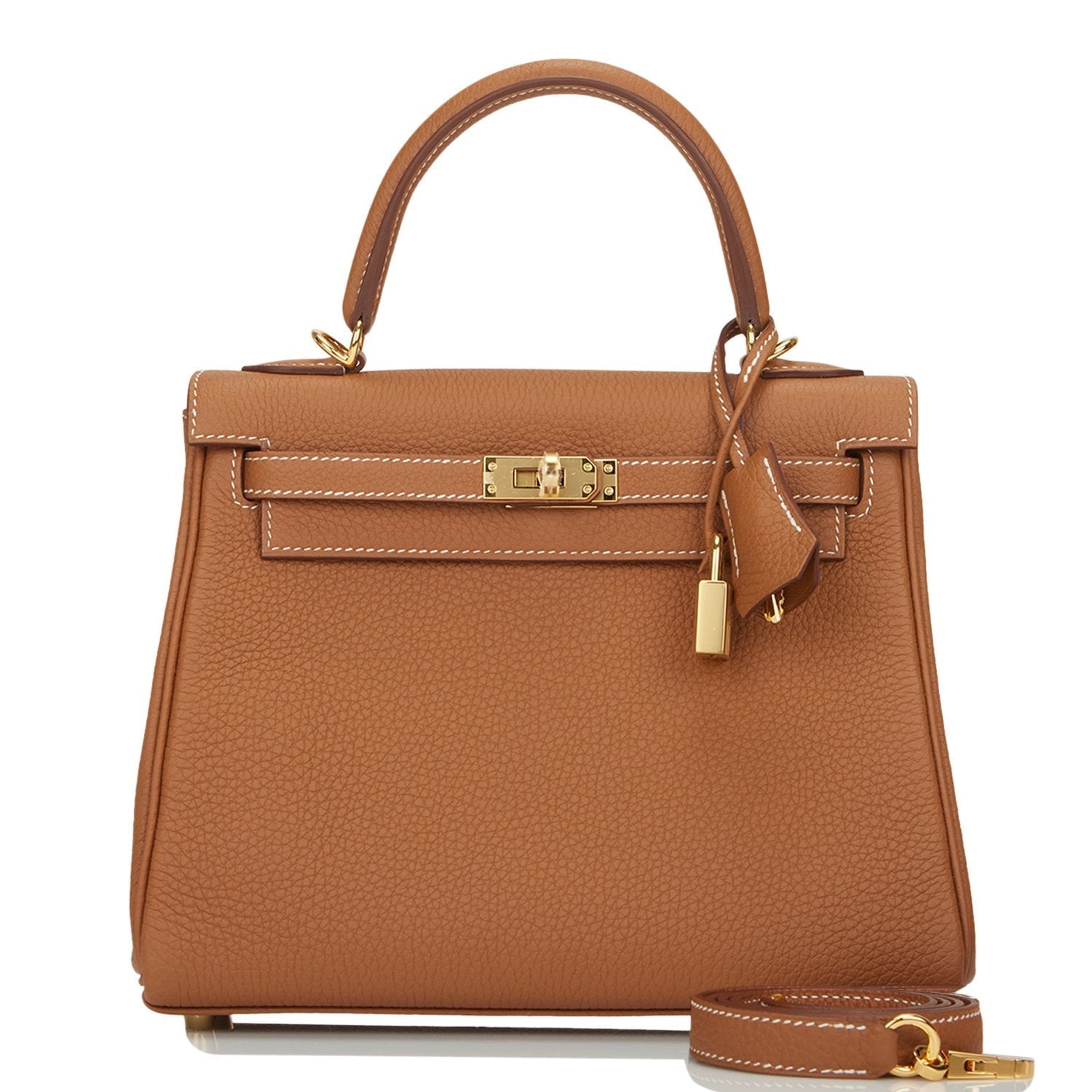 Hermes Kelly Retourne Togo Hardware Handbag Gold Travel Bag 9