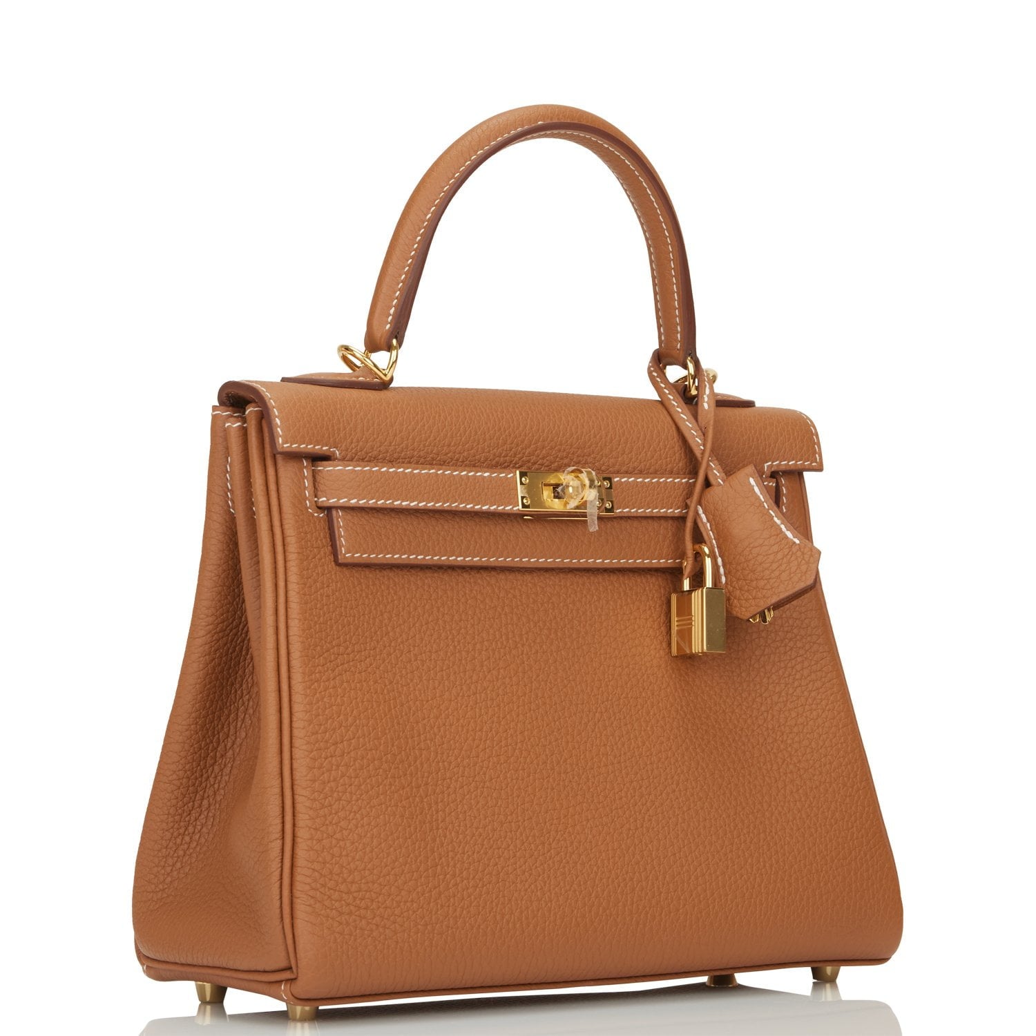 Hermes Kelly Retourne Togo Hardware Handbag Gold Travel Bag 9