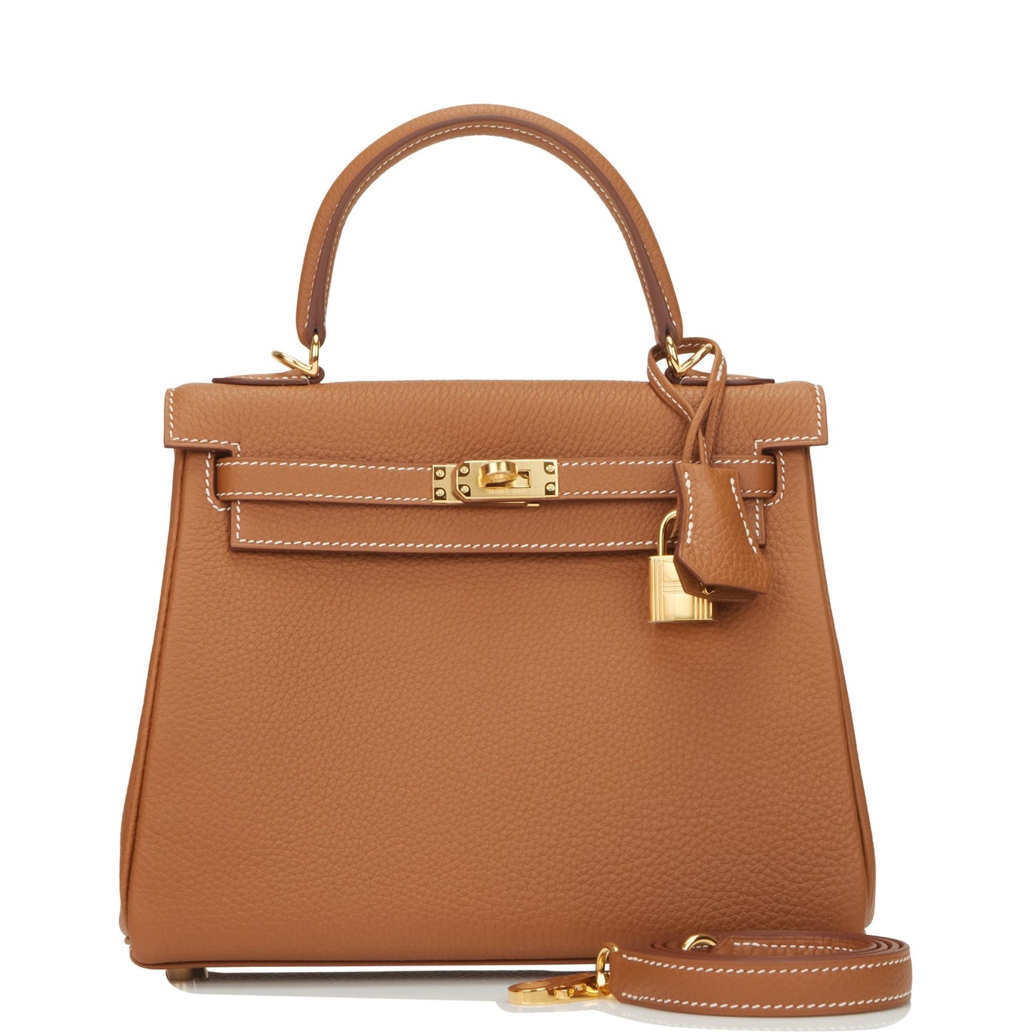 Hermes Kelly Retourne Togo Hardware Handbag Gold Travel Bag 10