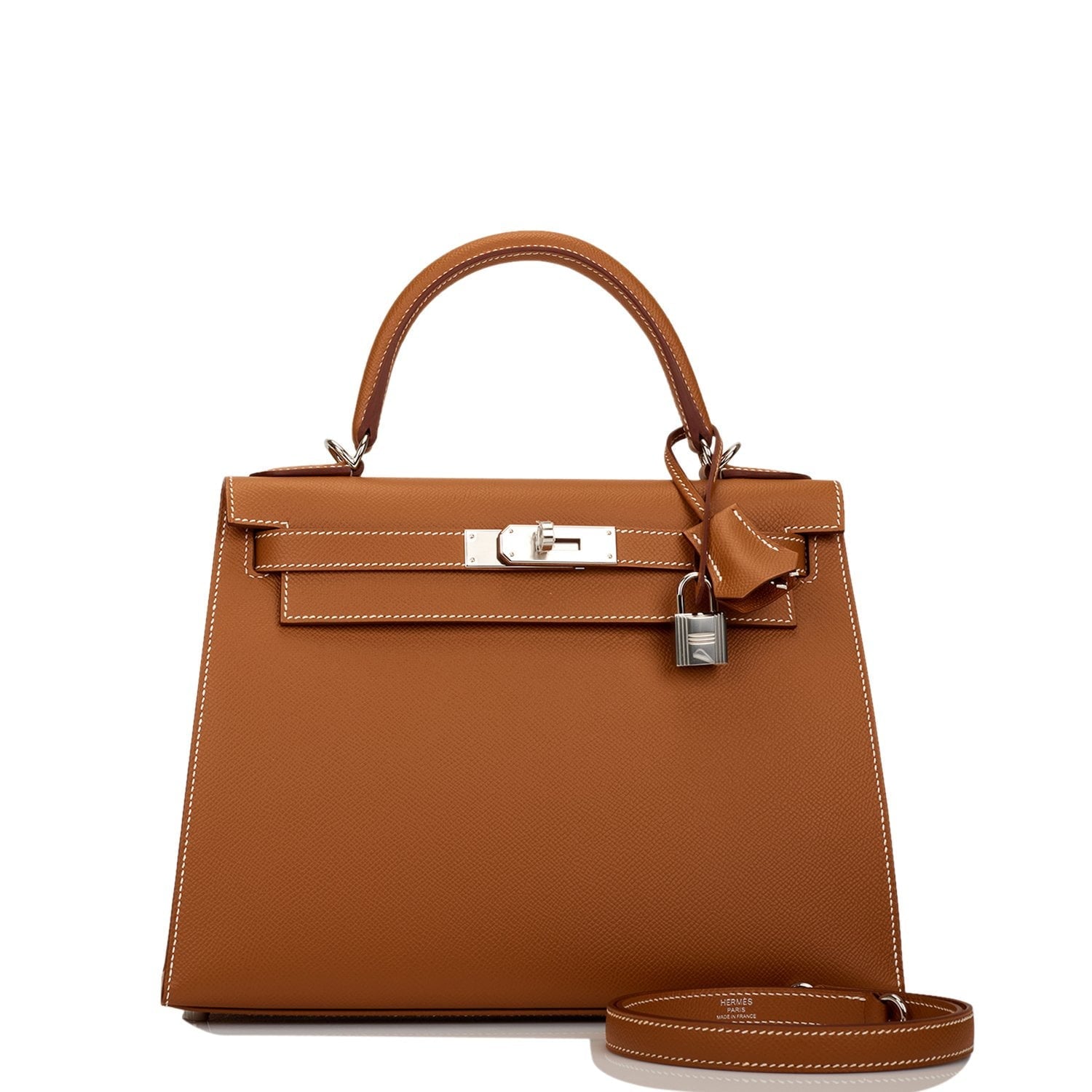 Hermes Kelly Sellier Epsom Palladium Hardware Handbag Gold Travel Bag Hardware 1