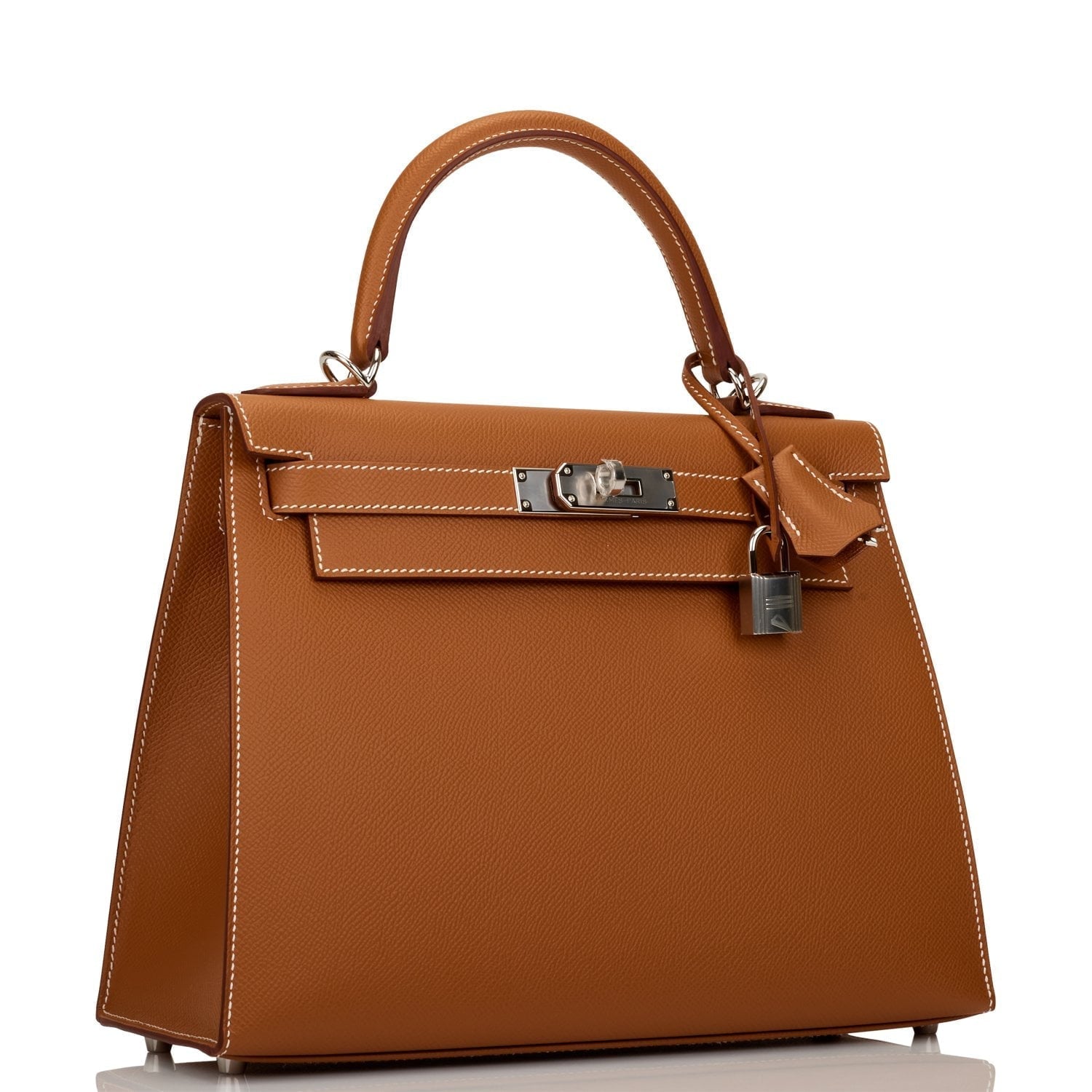 Hermes Kelly Sellier Epsom Palladium Hardware Handbag Gold Travel Bag Hardware 1