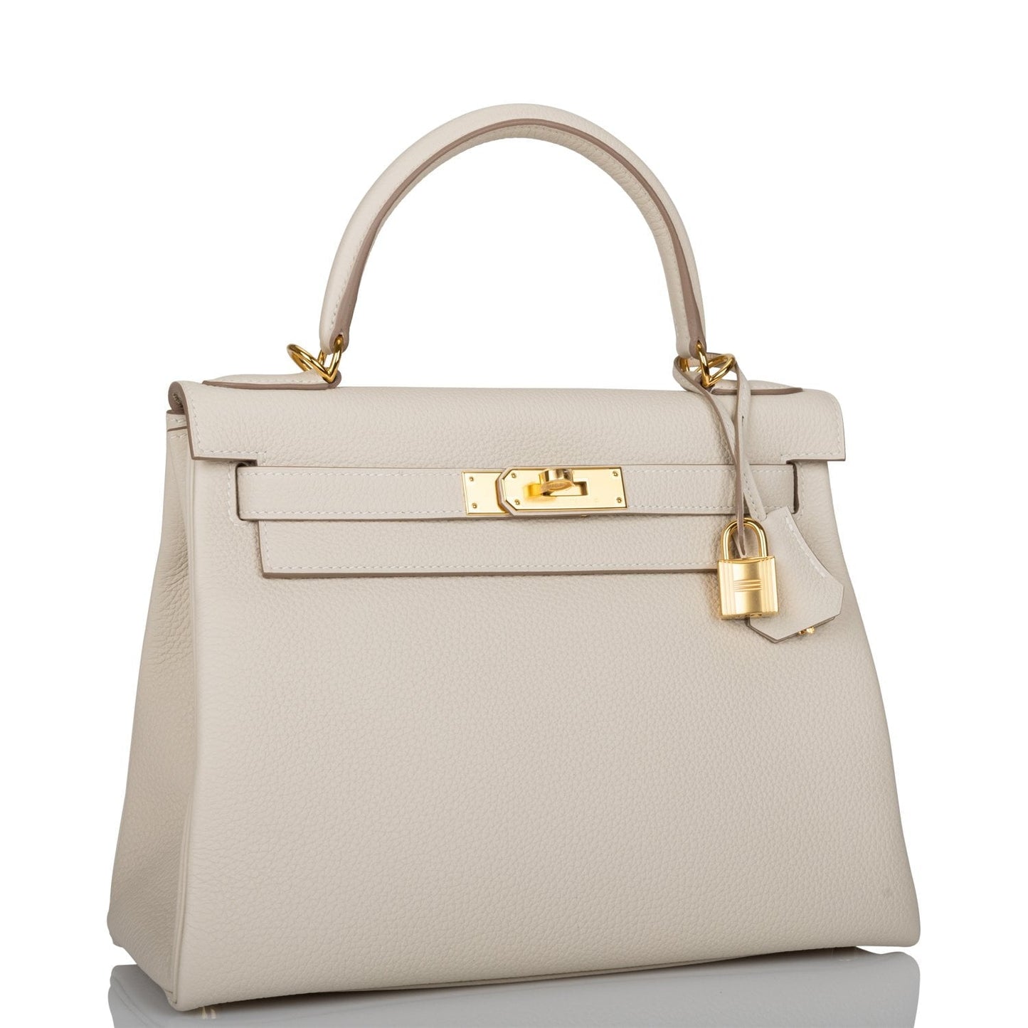 Hermes Kelly Retourne Craie Togo Hardware Handbag Gold Travel Bag Hardware 1