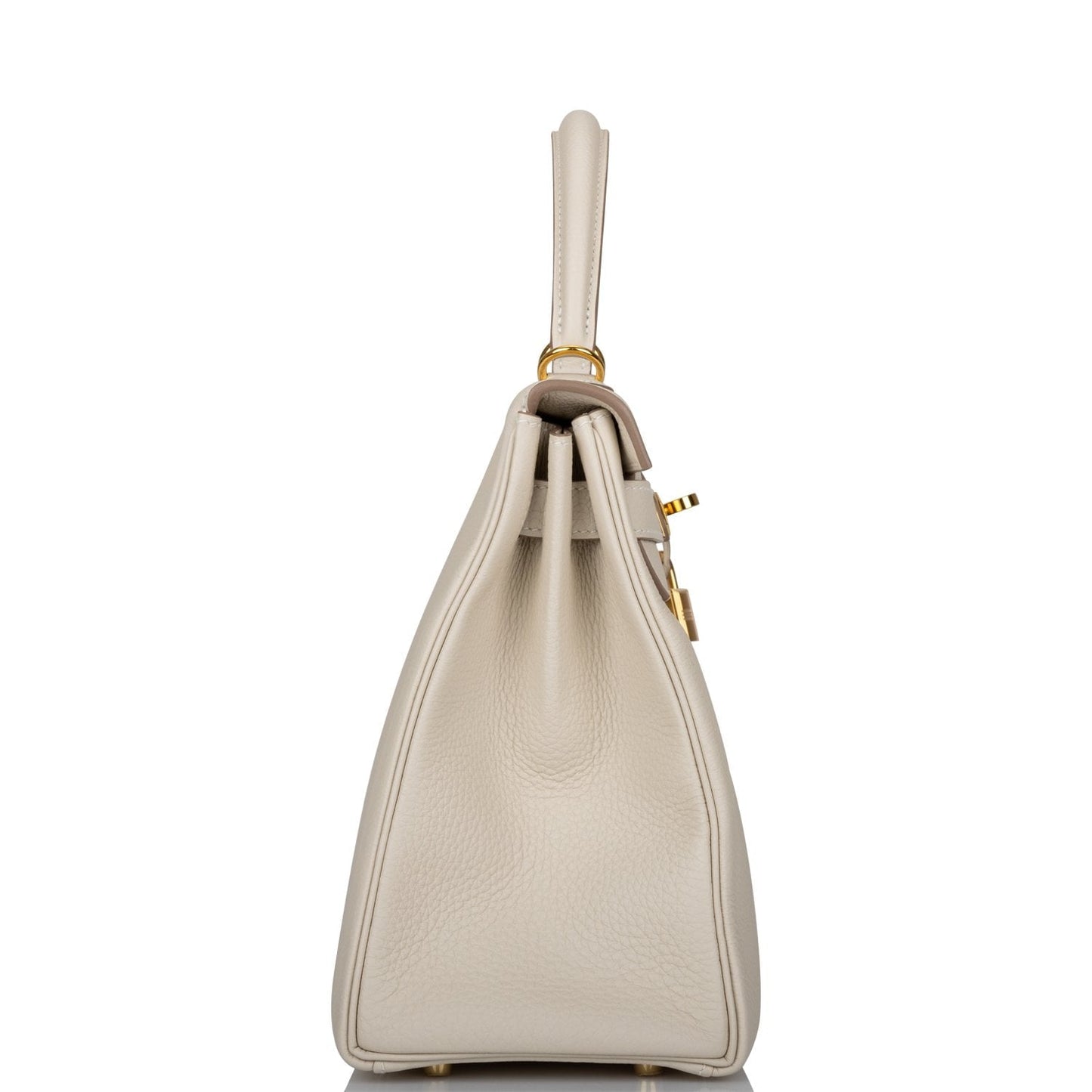 Hermes Kelly Retourne Craie Togo Hardware Handbag Gold Travel Bag Hardware 1