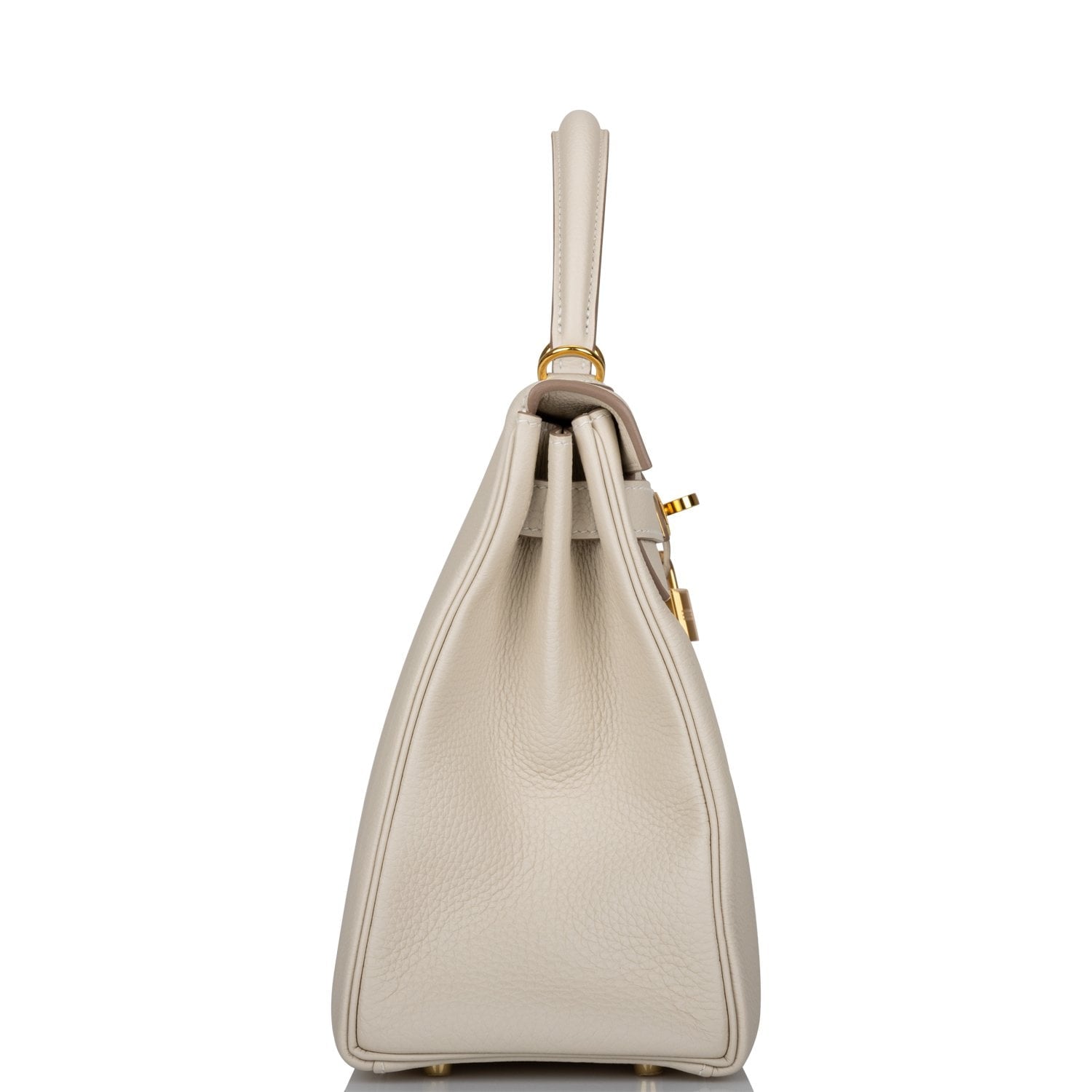 Hermes Kelly Retourne Craie Togo Hardware Handbag Gold Travel Bag Hardware 1