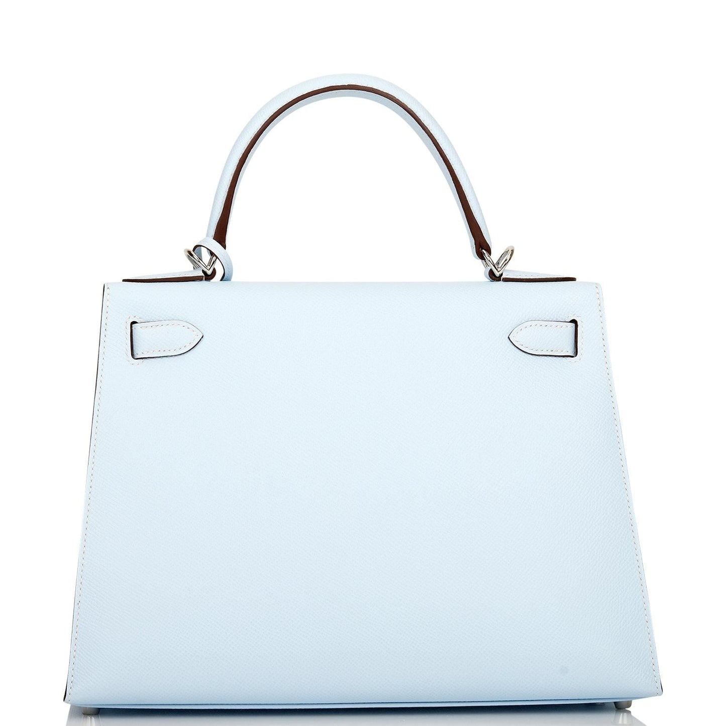 Hermes Kelly Sellier Bleu Brume Epsom Palladium Hardware Travel Bag