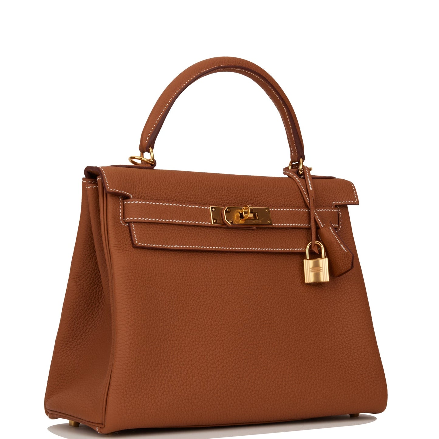 Hermes Kelly Retourne Togo Hardware Handbag Gold Travel Bag 6