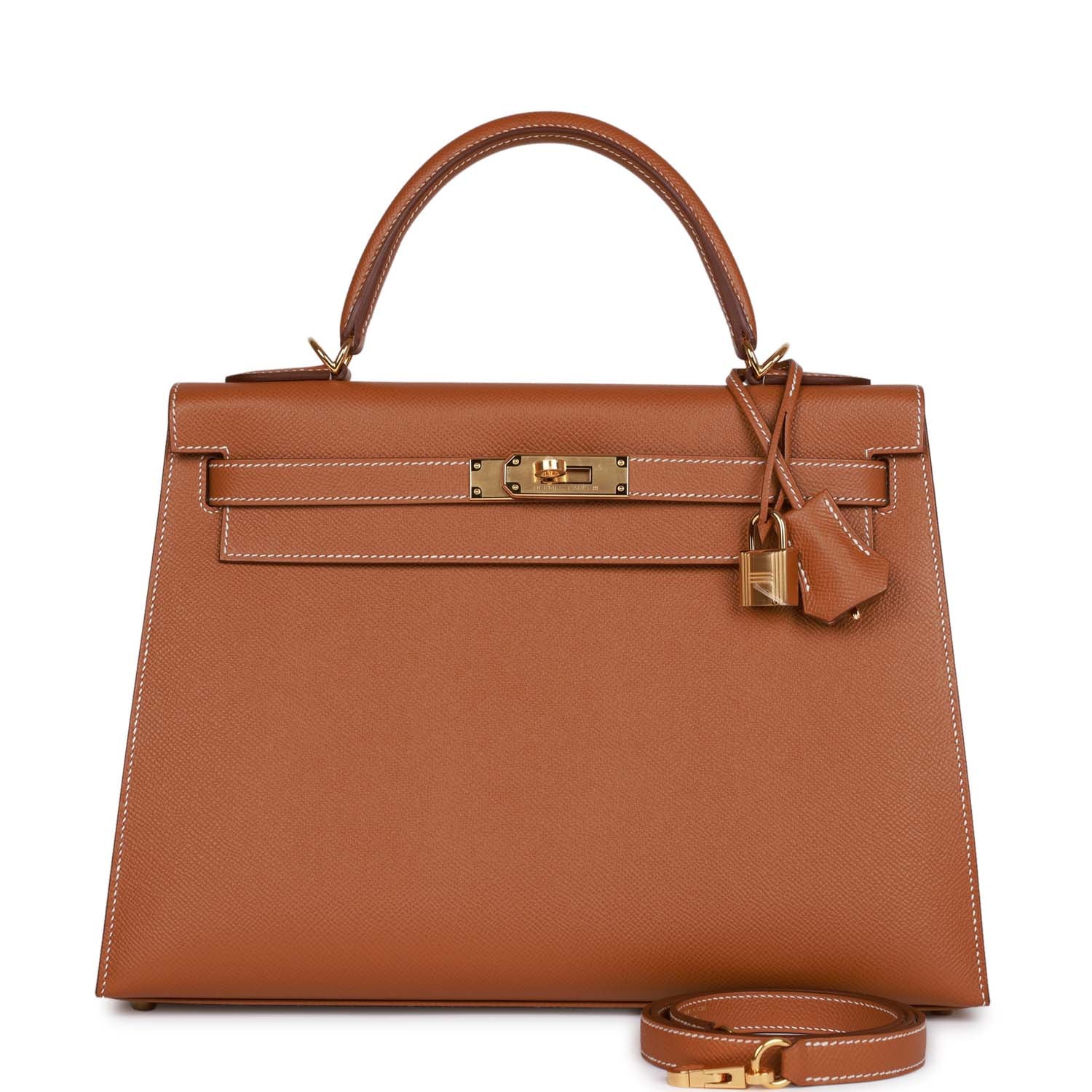 Hermes Kelly Sellier Epsom Hardware Handbag Gold Travel Bag Hardware 1
