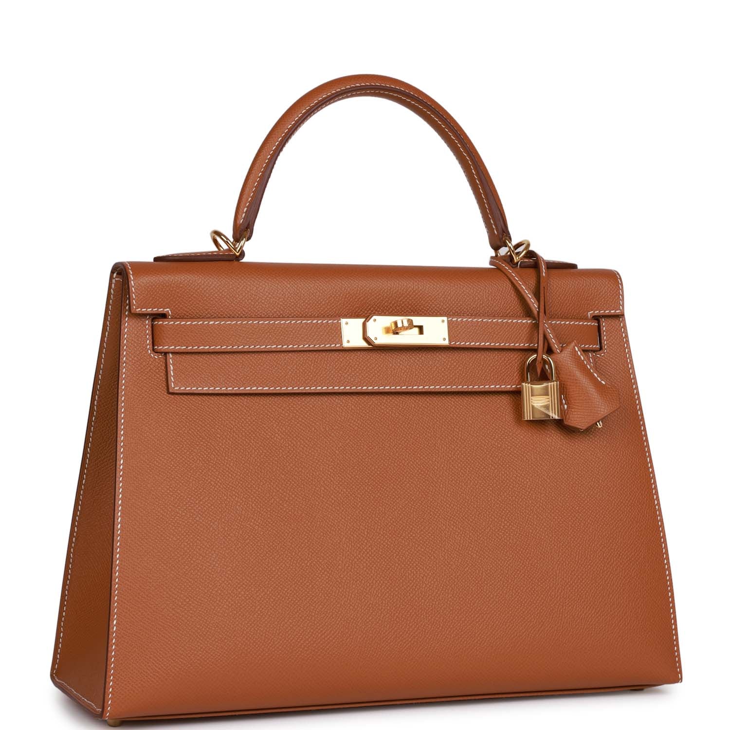 Hermes Kelly Sellier Epsom Hardware Handbag Gold Travel Bag Hardware 1