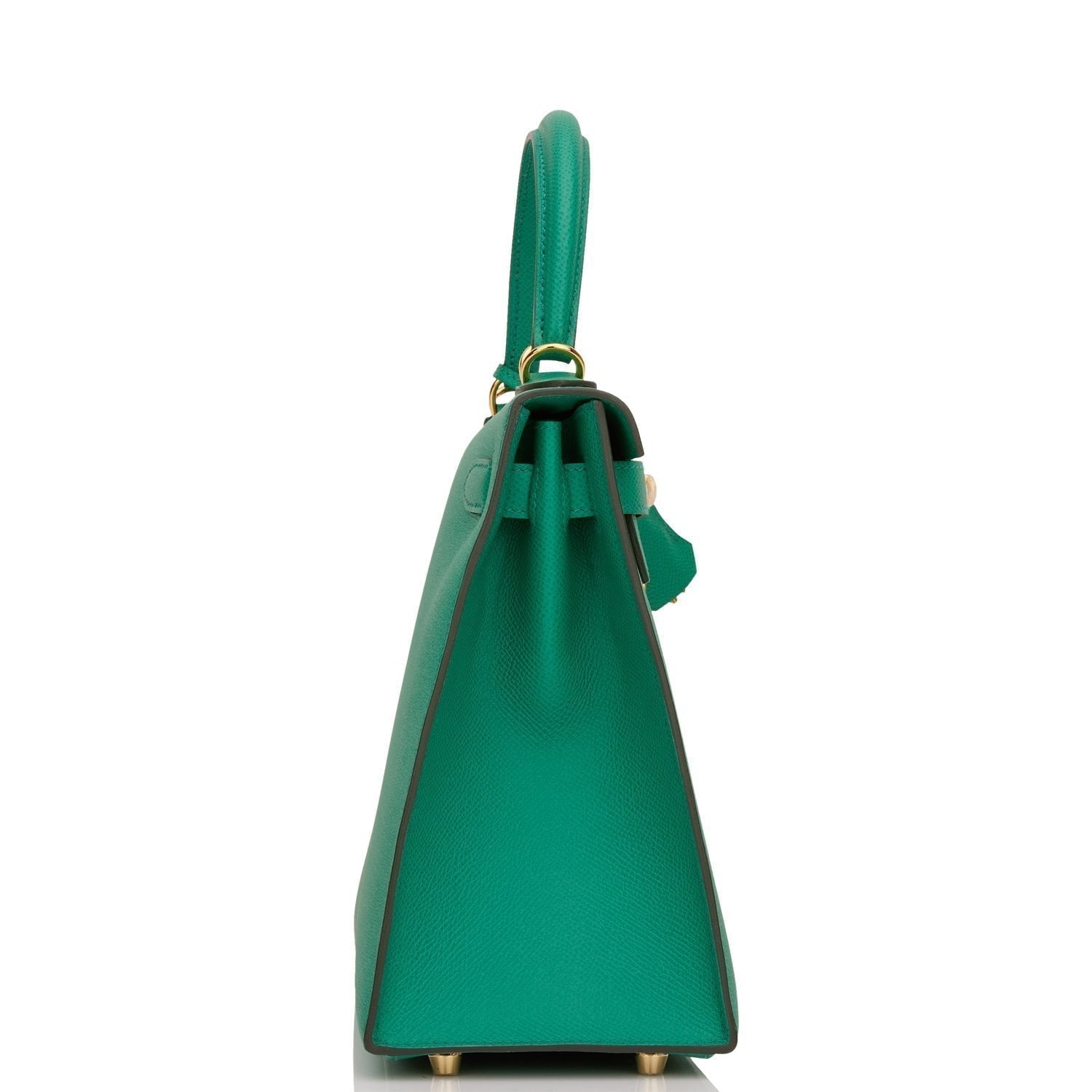 Hermes Kelly Sellier Vert Jade Epsom Hardware Handbag Gold Travel Bag Gold Hardware