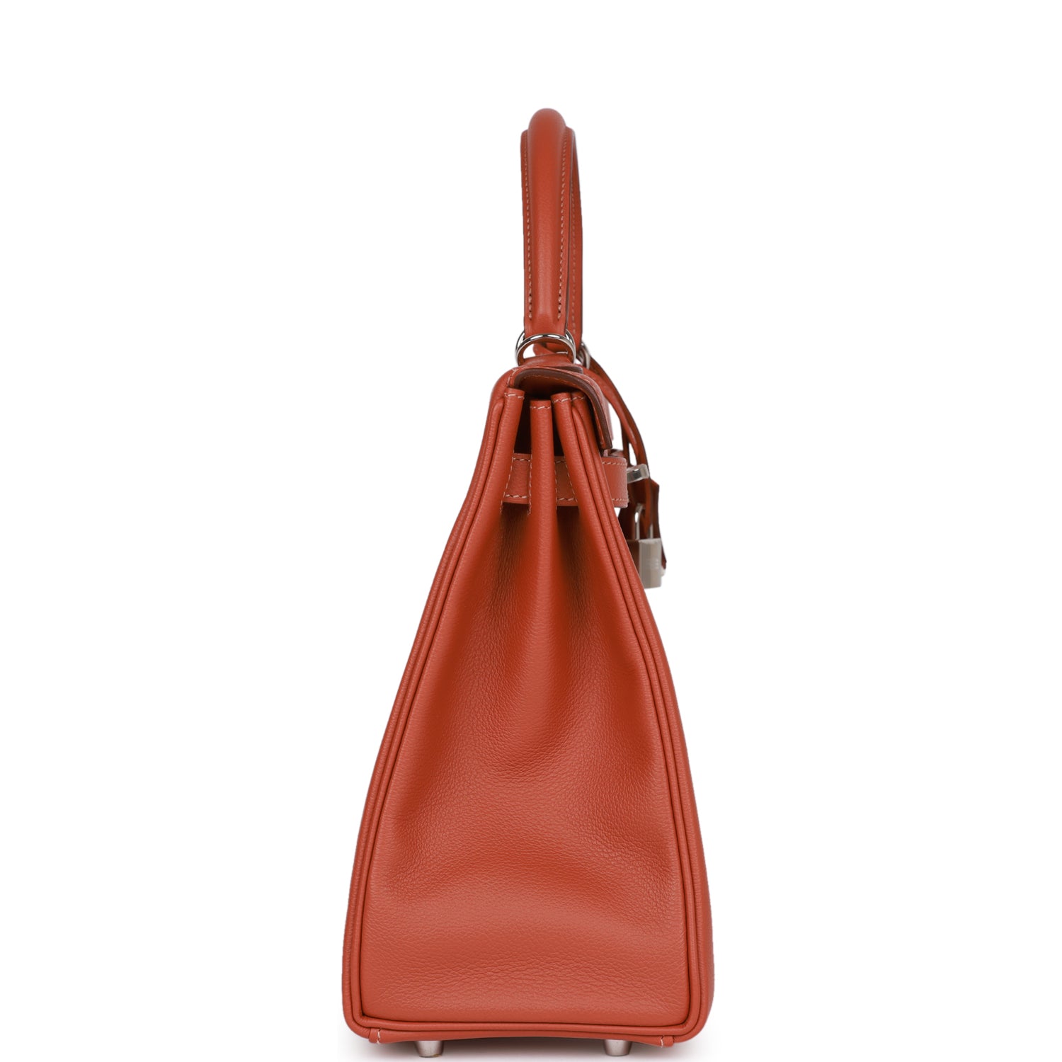 Hermes Kelly Retourne Blush Verso Evercolor Palladium Hardware Travel Bag