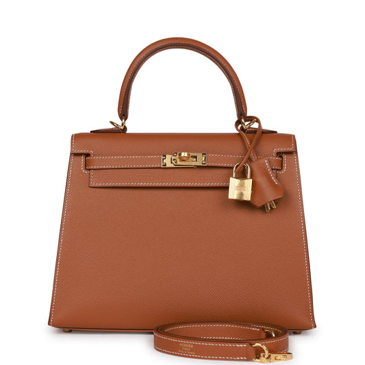Hermes Kelly Sellier Epsom Hardware Handbag Gold Travel Bag Hardware 6