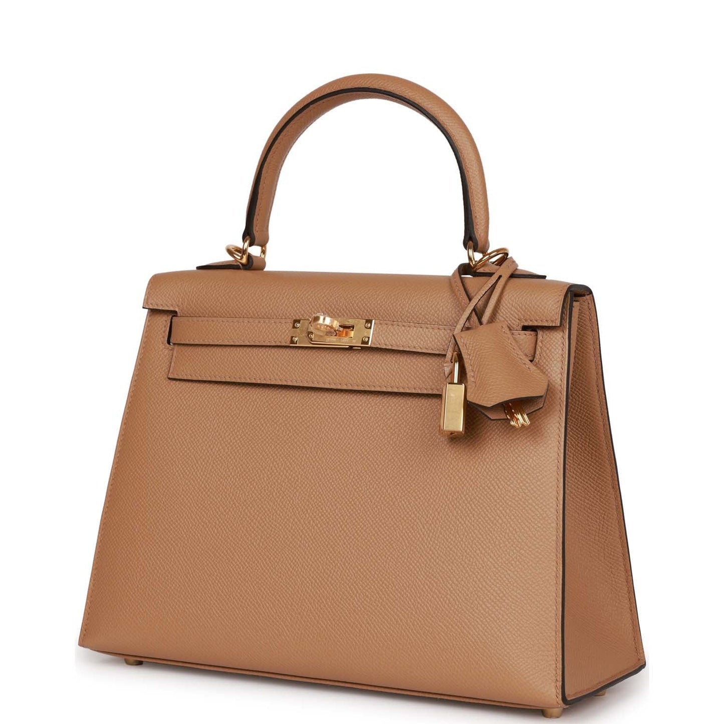 Hermes Kelly Sellier Chai Epsom Hardware Handbag Gold Travel Bag