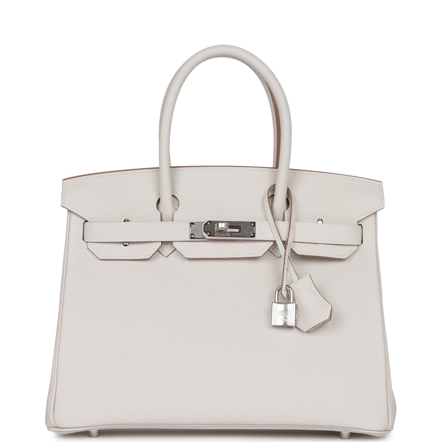 Hermes Birkin Gris Pale Togo Palladium Hardware Handbag Travel Bag Palladium Hardware