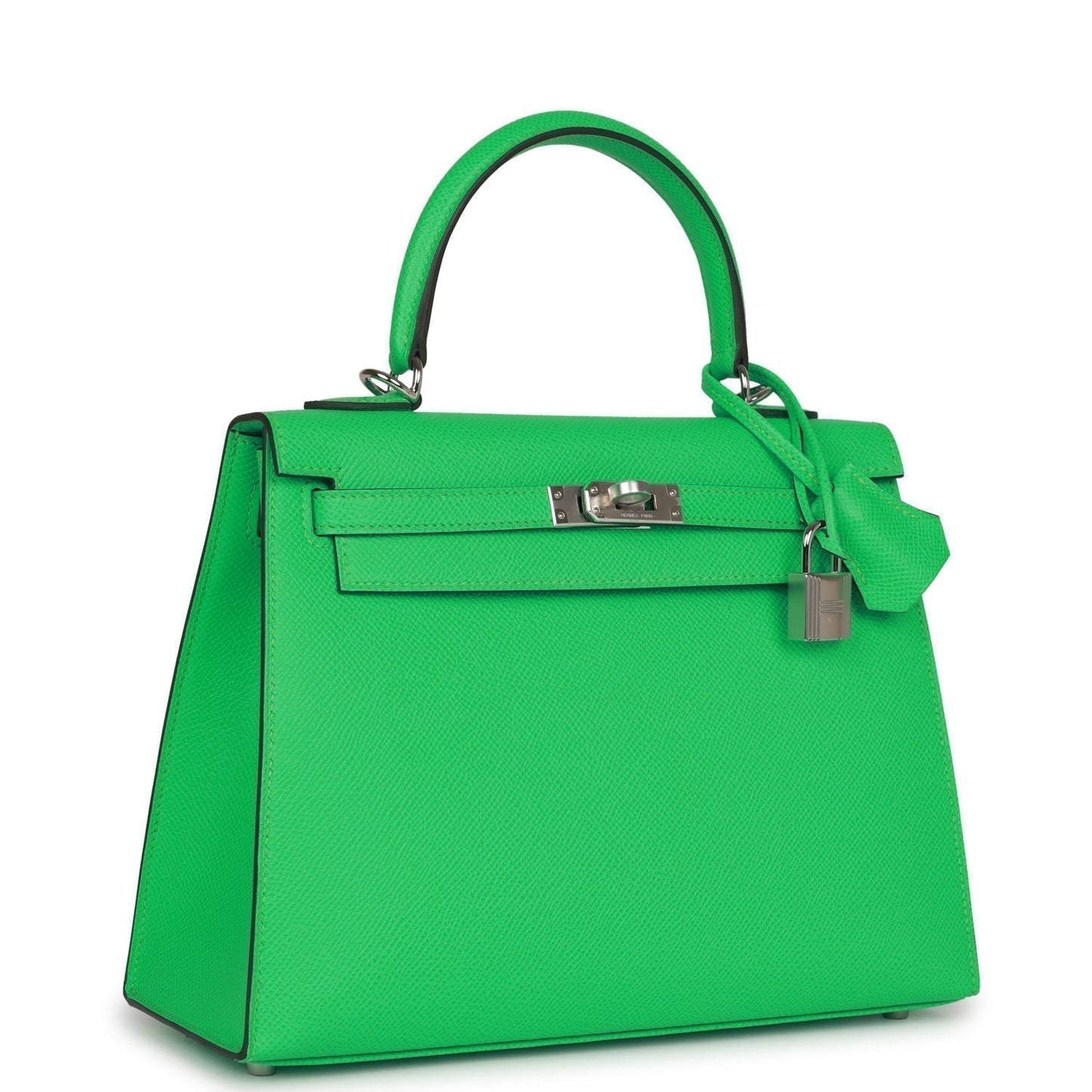 Hermes Kelly Sellier Vert Comics Epsom Palladium Hardware Travel Bag