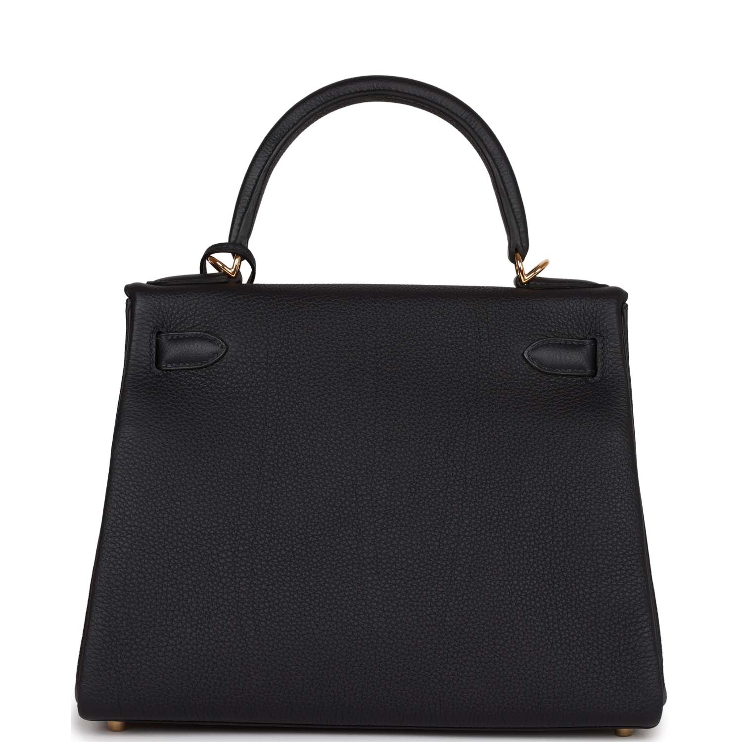 Hermes Kelly Retourne Caban Togo Hardware Shoulder Bag Gold