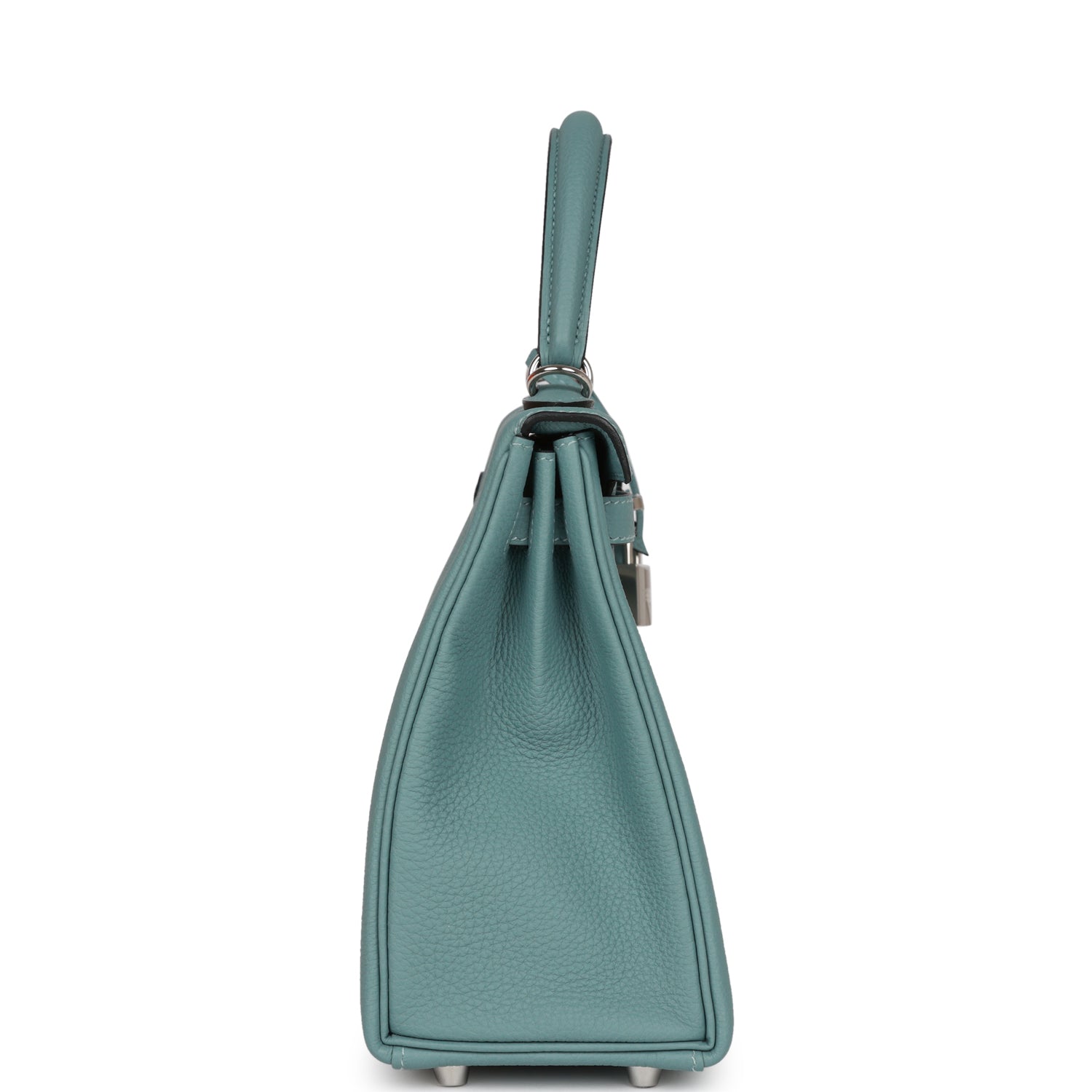 Hermes Kelly Retourne Ciel Togo Palladium Hardware Handbag Travel Bag
