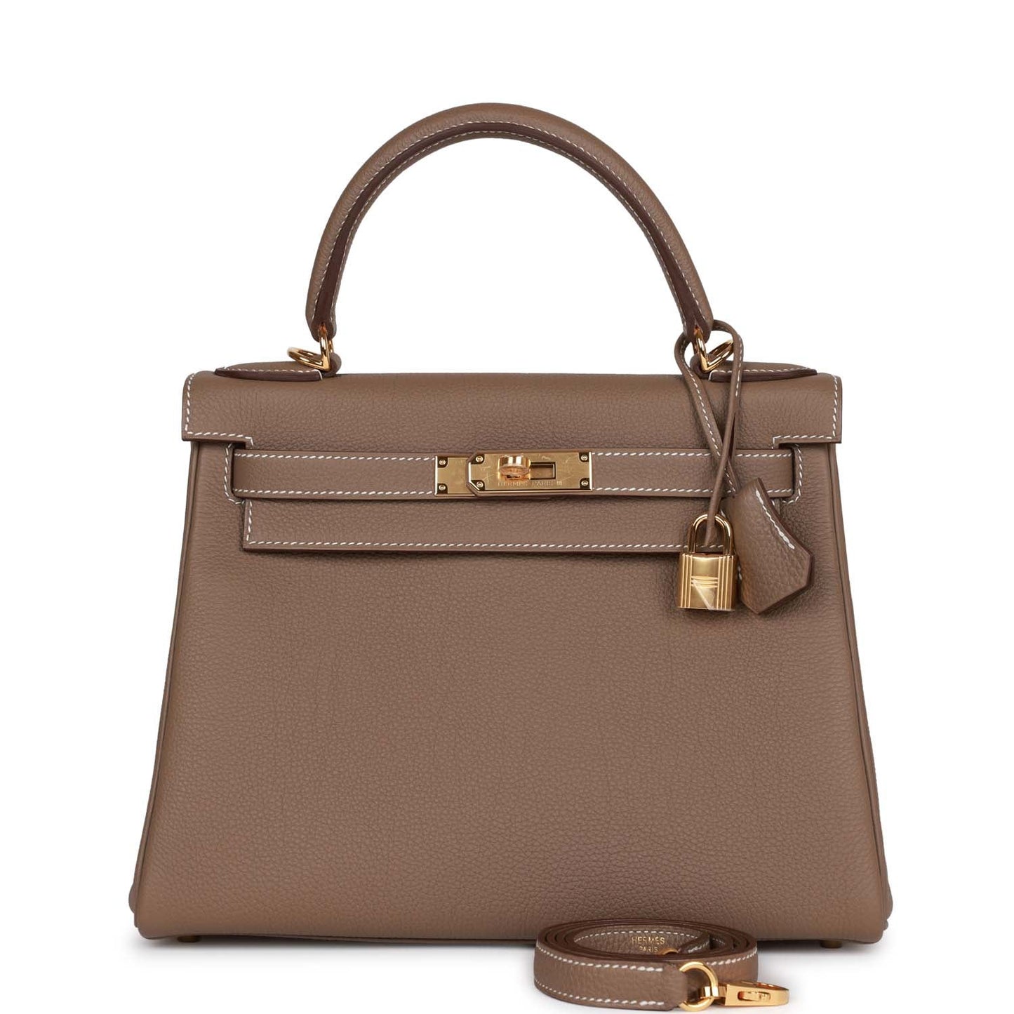 Hermes Kelly Retourne Etoupe Togo Hardware Handbag Gold Travel Bag Hardware 1