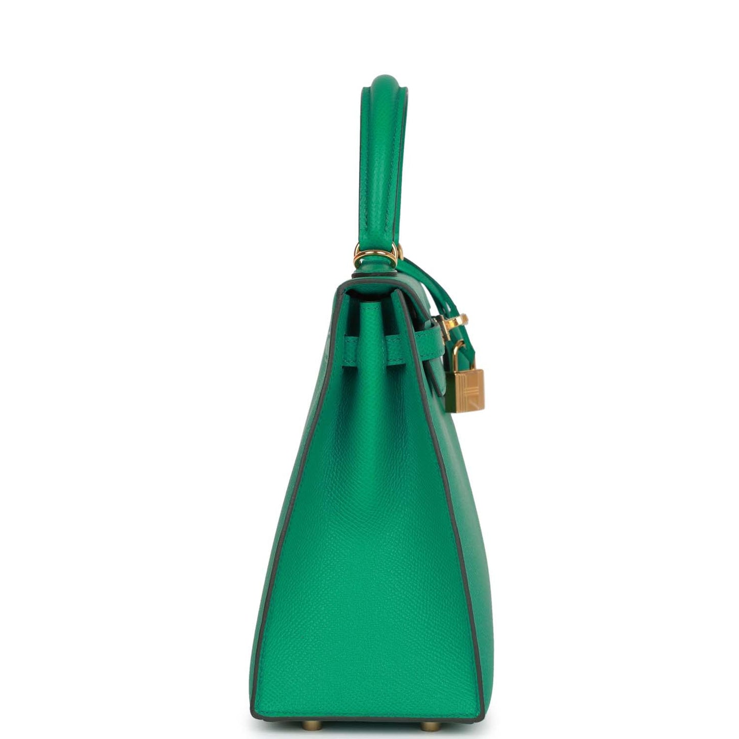 Hermes Kelly Sellier Vert Jade Epsom Hardware Handbag Gold Travel Bag Hardware 4