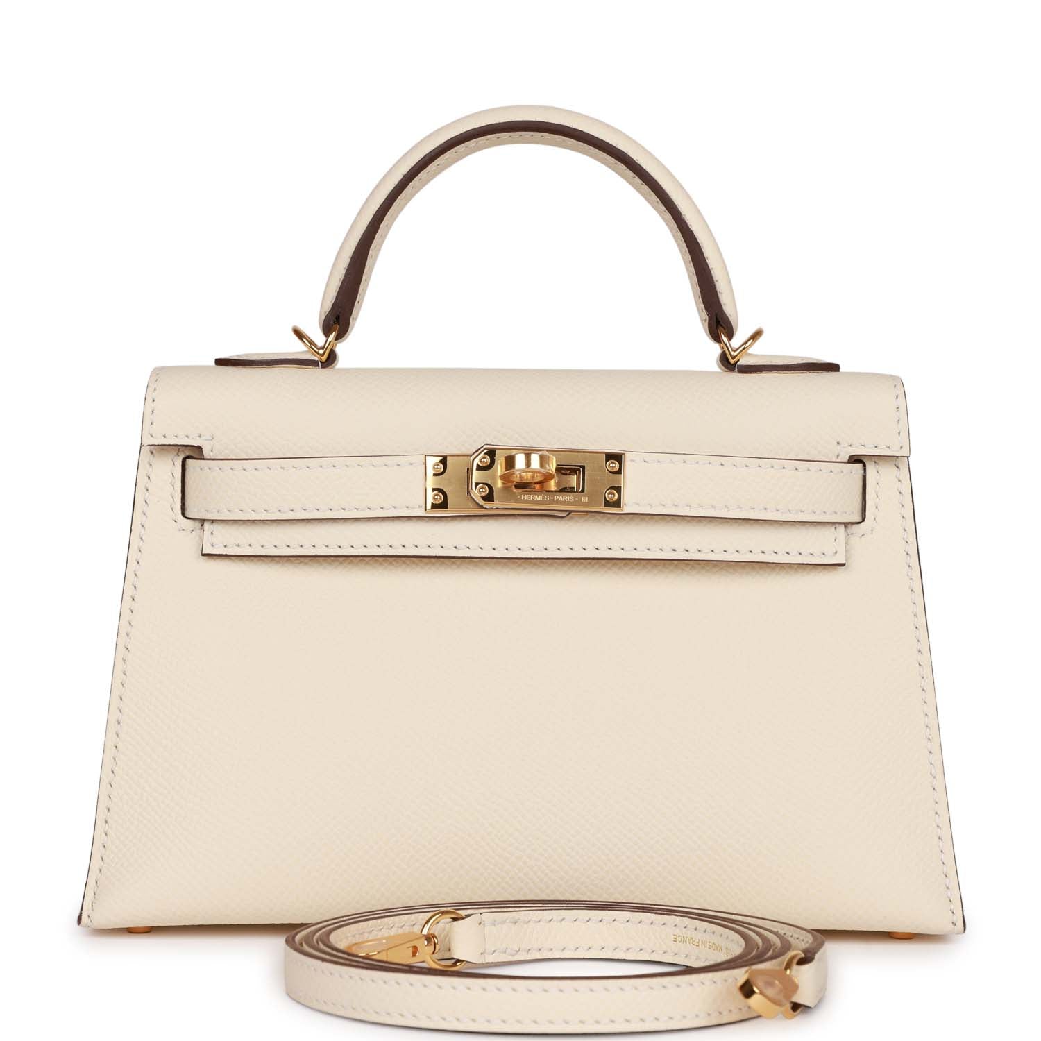 Hermes Kelly Sellier Nata Epsom Hardware Handbag Gold Travel Bag Sellier Gold Hardware