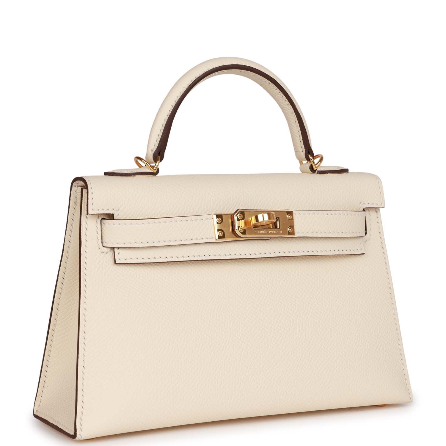 Hermes Kelly Sellier Nata Epsom Hardware Handbag Gold Travel Bag Sellier Gold Hardware