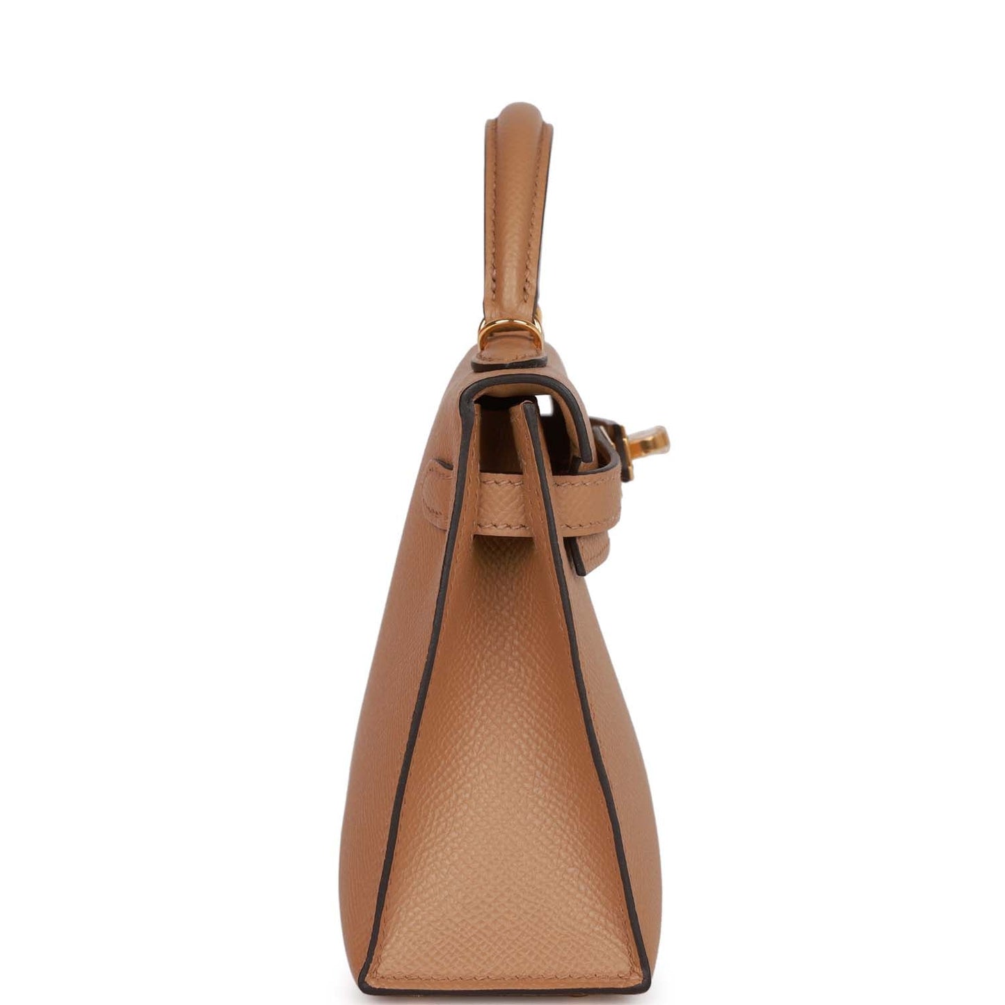 Hermes Kelly Sellier Chai Epsom Hardware Payment Handbag Gold Travel Bag