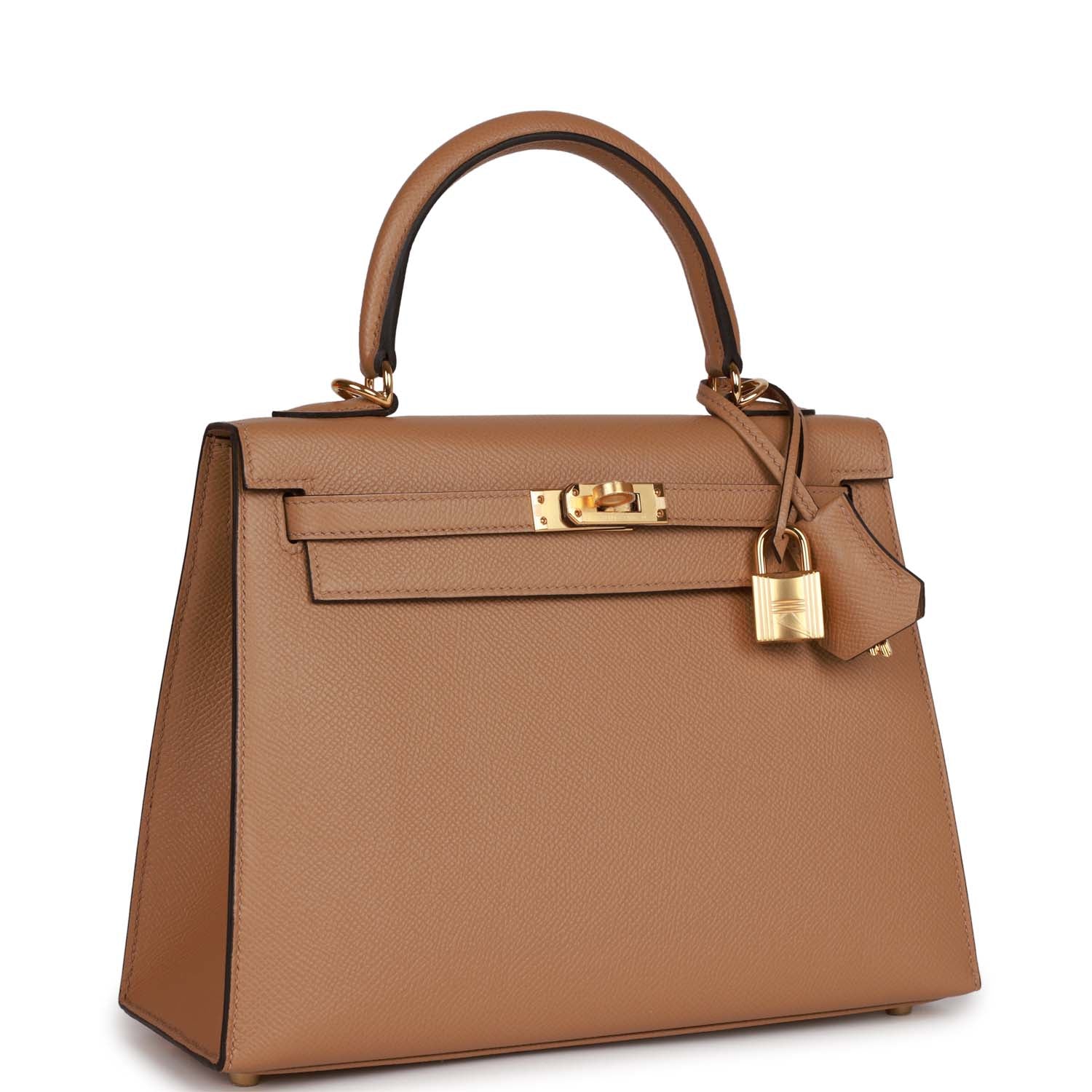 Hermes Kelly Sellier Chai Epsom Hardware Handbag Gold Travel Bag Hardware 4