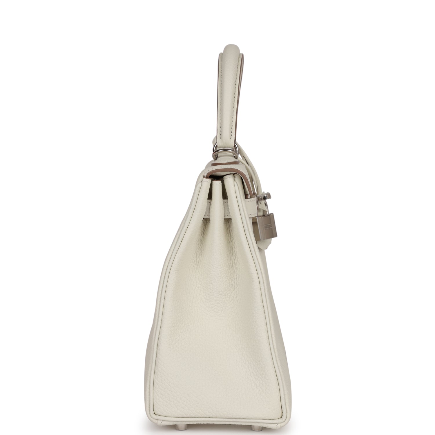 Hermes Kelly Retourne Mushroom Togo Palladium Hardware Handbag Travel Bag Palladium Hardware
