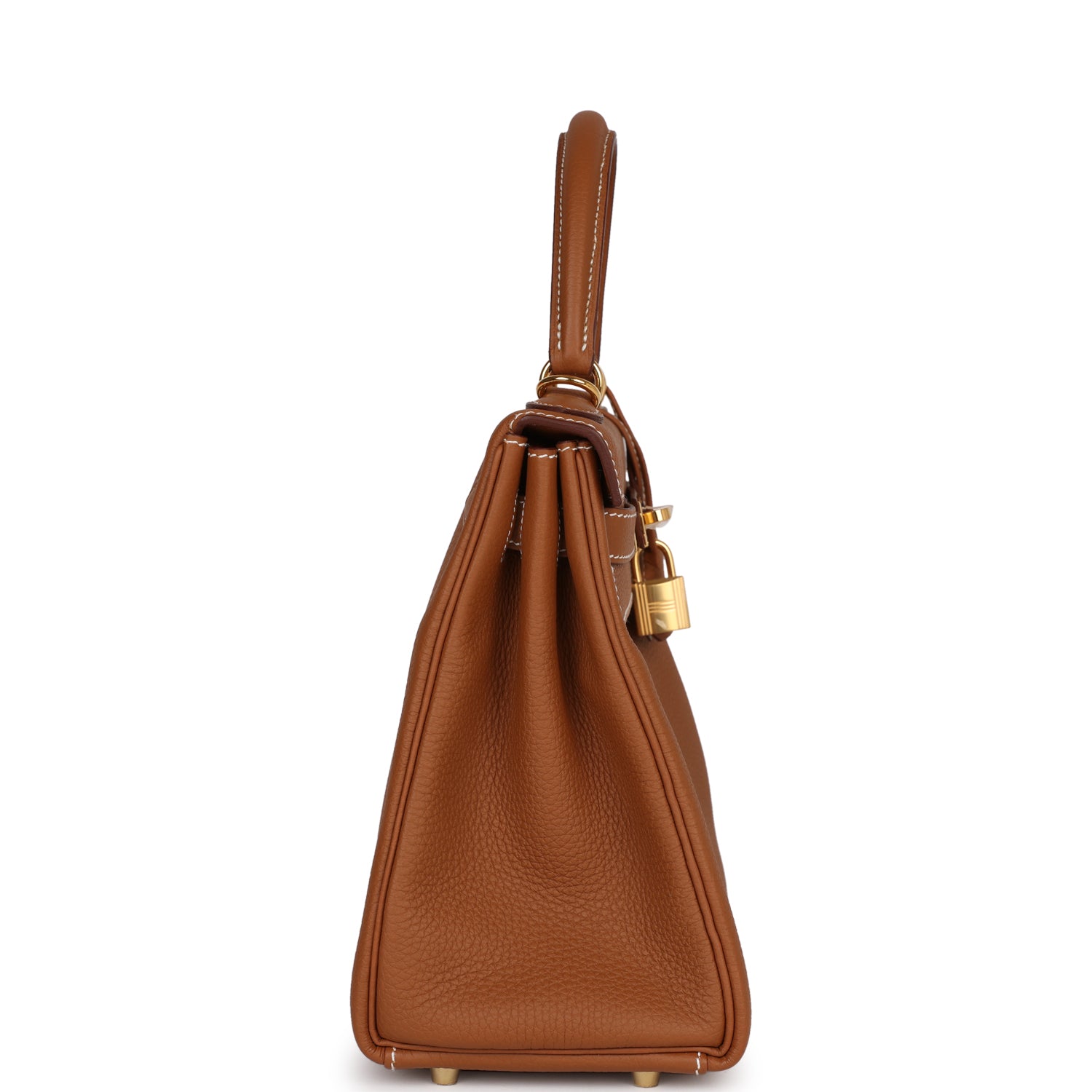 Hermes Kelly Retourne Togo Hardware Handbag Gold Travel Bag 7