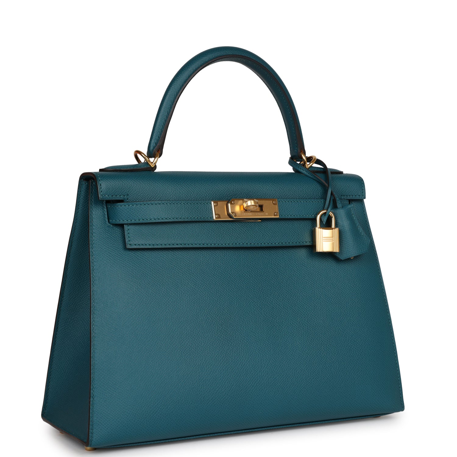 Hermes Kelly Sellier Vert Bosphore Epsom Hardware Handbag Gold Travel Bag