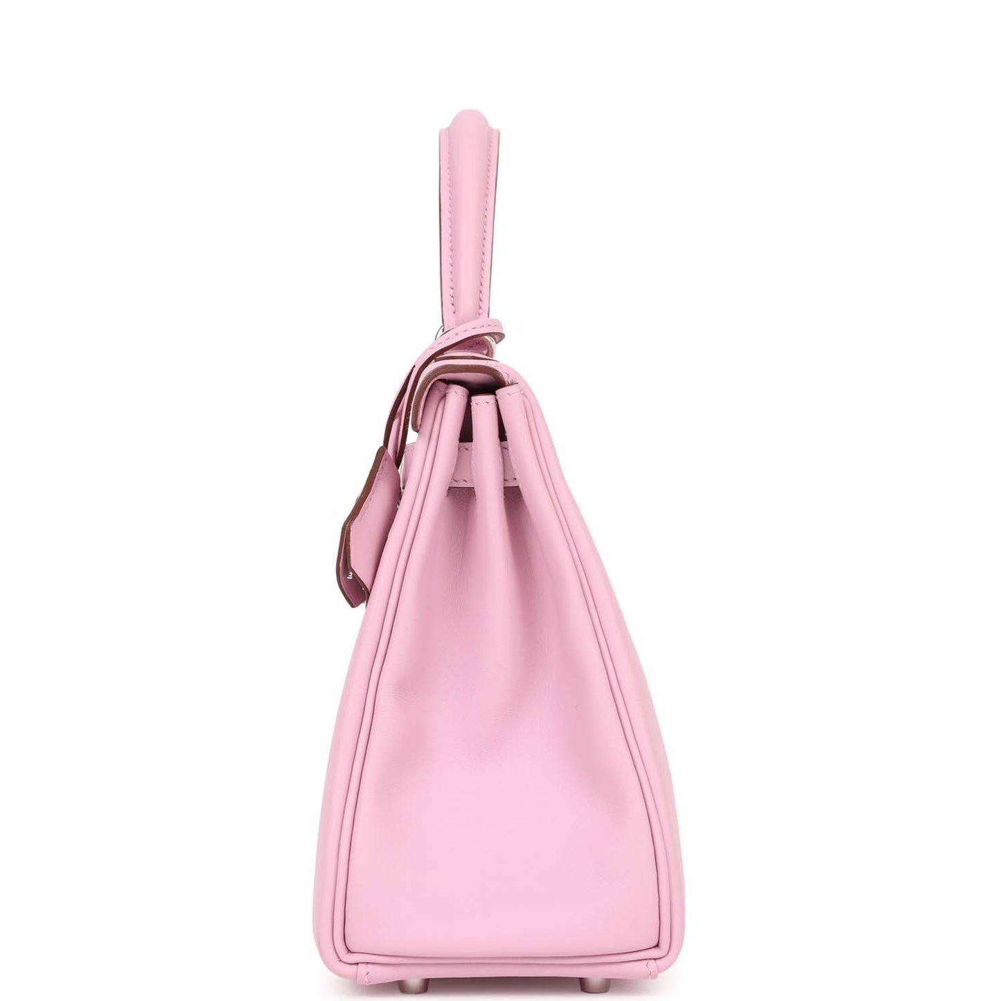Hermes Kelly Retourne Mauve Sylvestre Swift Palladium Hardware Travel Bag