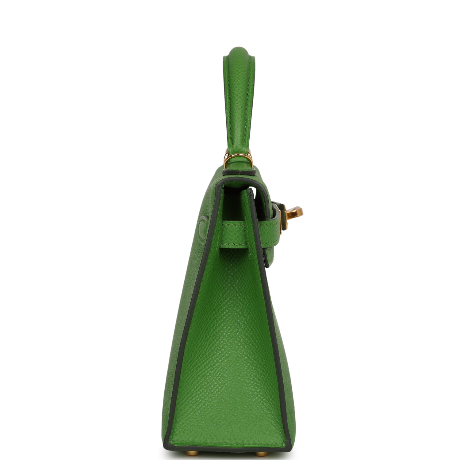 Hermes Kelly Sellier Vert Yucca Epsom Hardware Handbag Gold Travel Bag