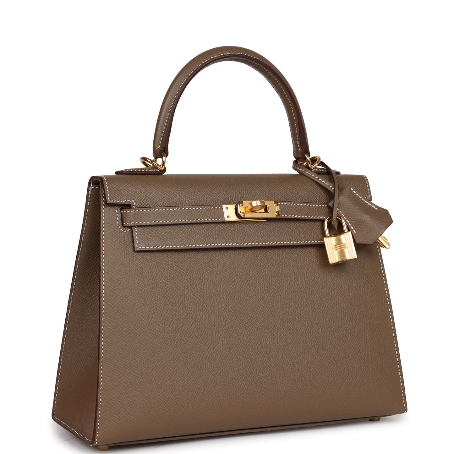 Hermes Kelly Sellier Etoupe Epsom Hardware Handbag Gold Travel Bag Hardware 3
